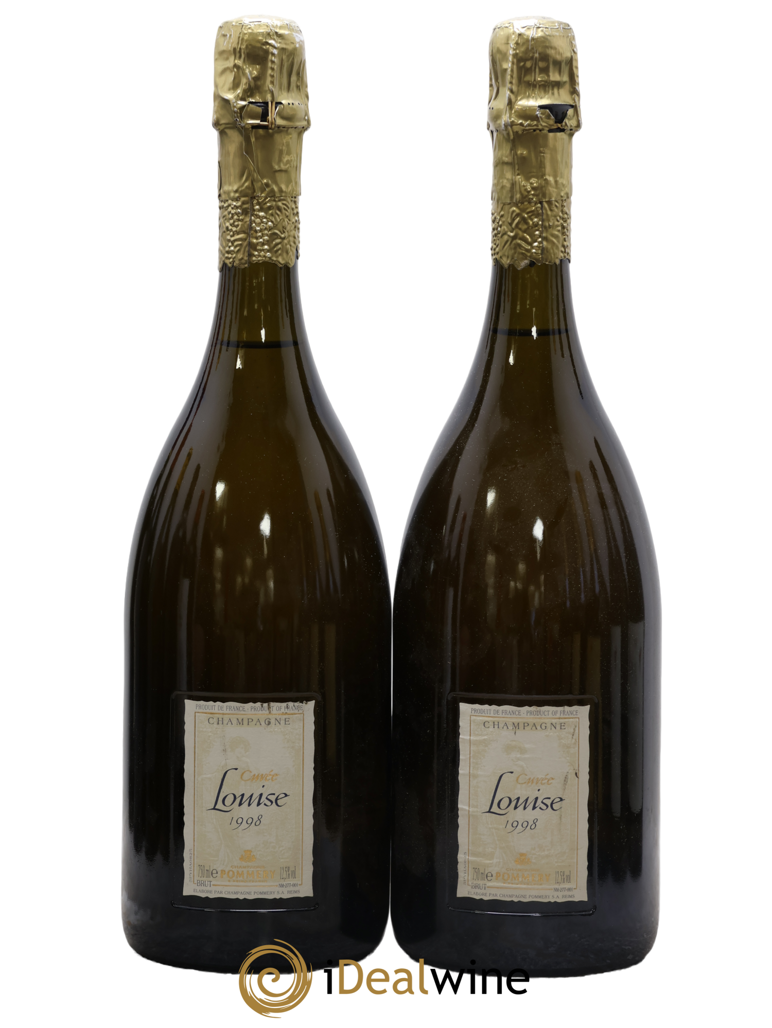 Cuvée Louise Pommery 1998 - Lot de 2 bouteilles - 0