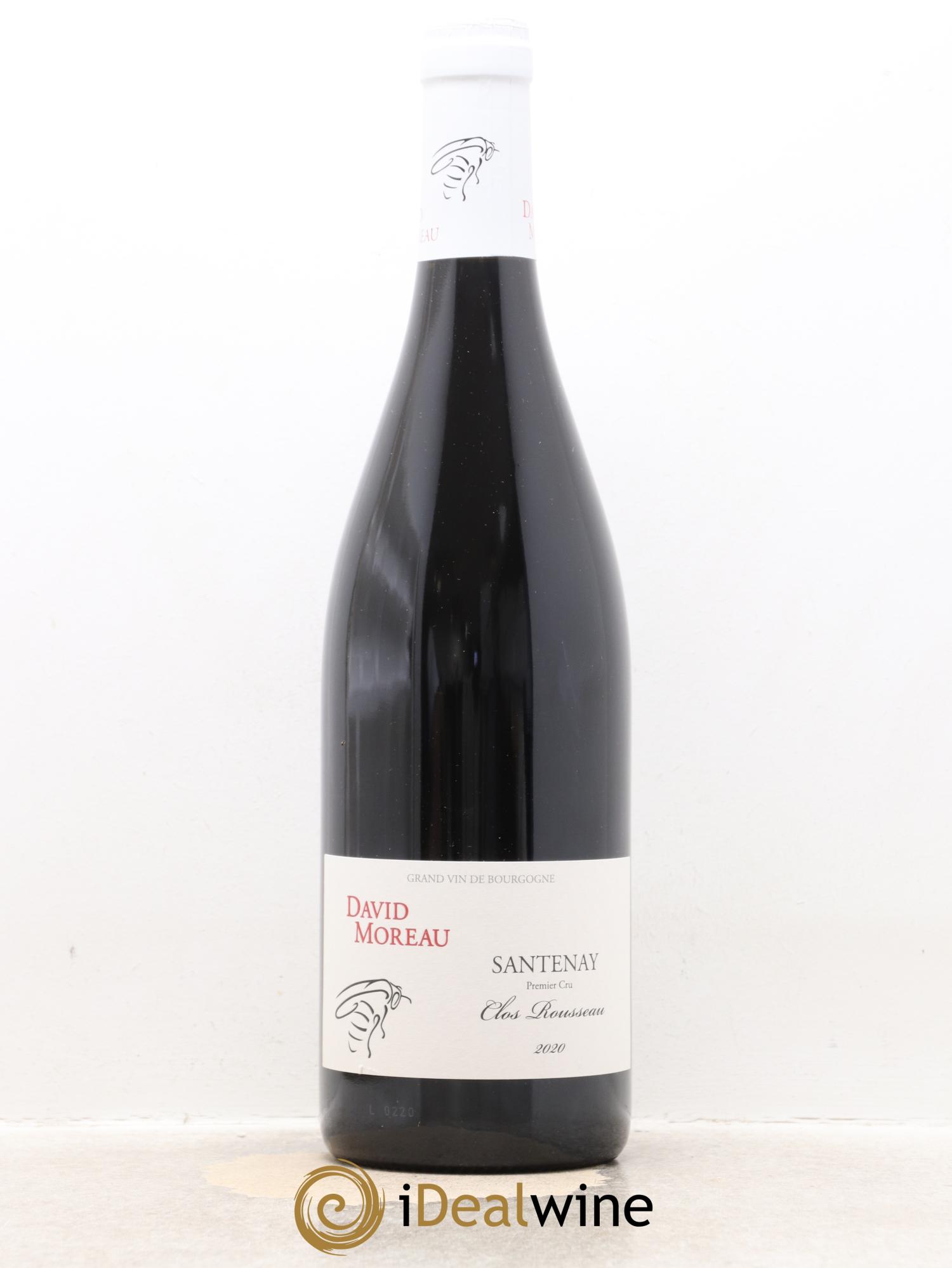 Santenay 1er Cru Clos Rousseau Domaine David Moreau 2020 - Lot de 1 bouteille - 0