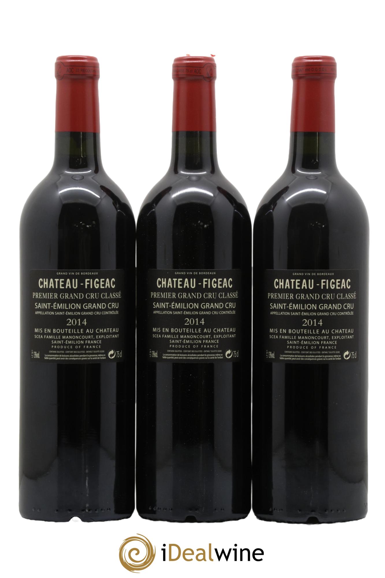 Château Figeac 1er Grand Cru Classé A 2014 - Lot of 6 bottles - 2