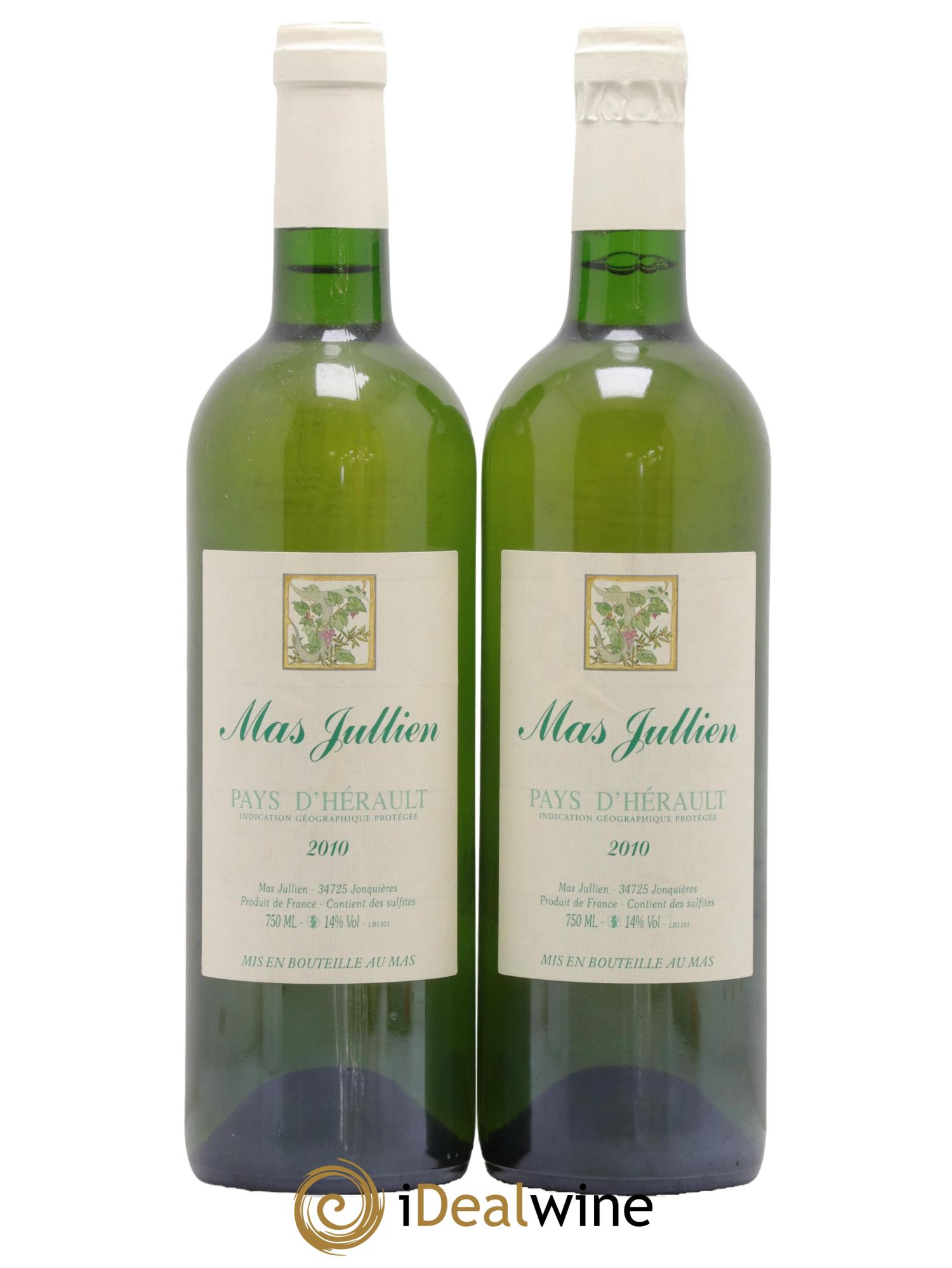 Pays d'Hérault Mas Jullien Olivier Jullien 2010 - Posten von 2 Flaschen - 0