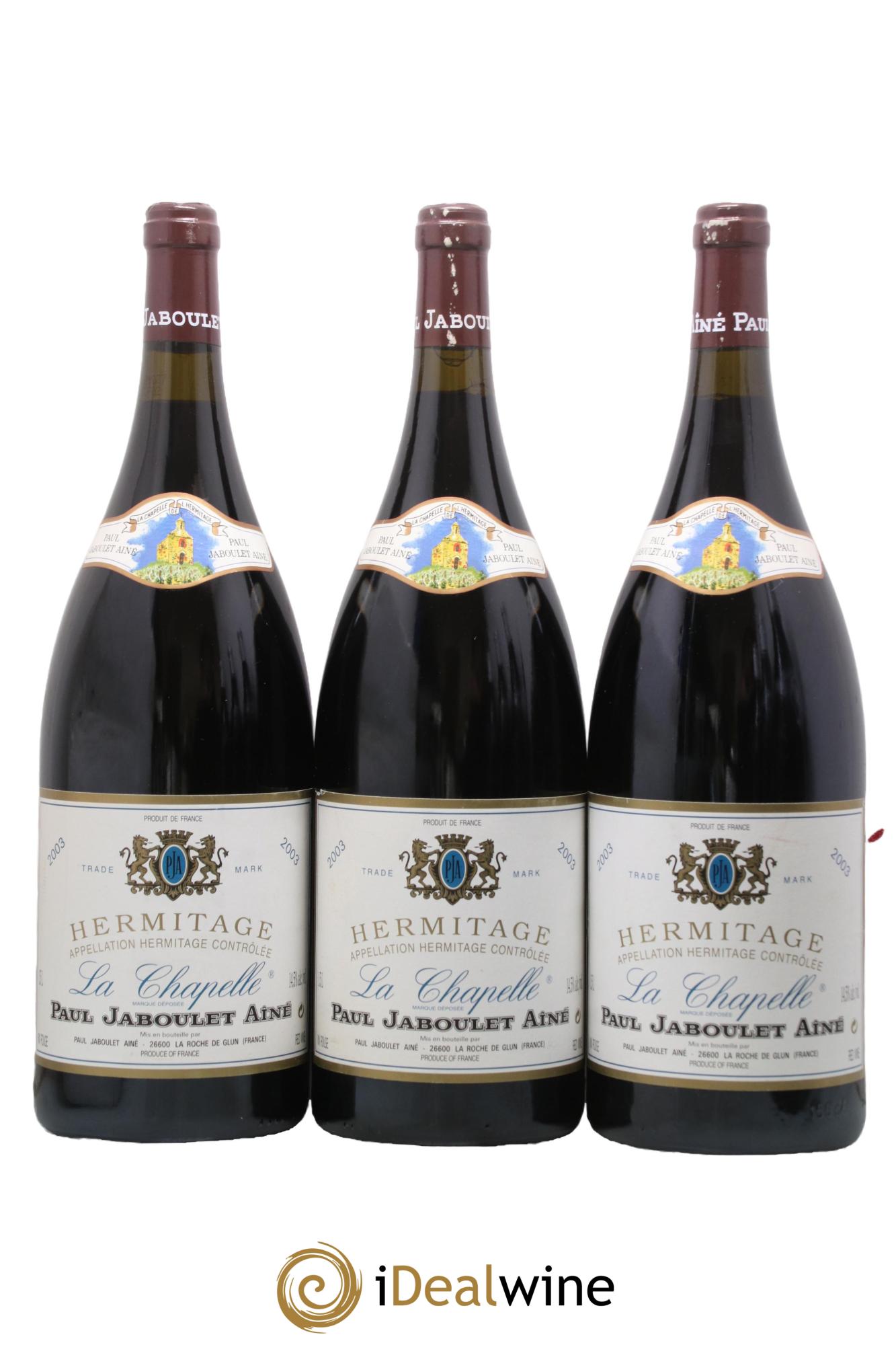 Hermitage La Chapelle Paul Jaboulet Ainé 2003 - Lotto di 3 magnum - 0