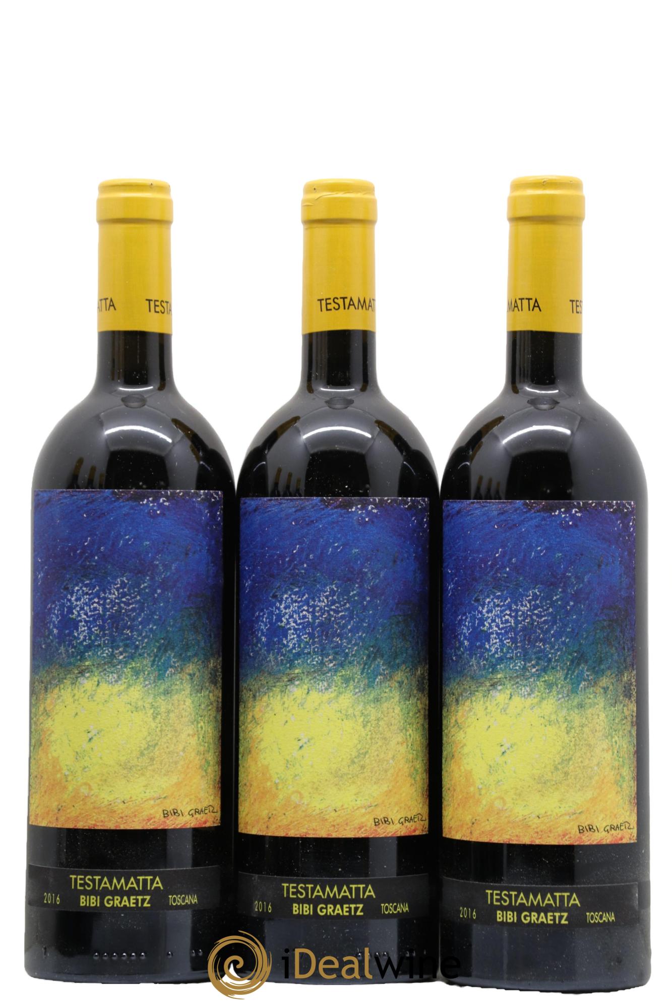 Toscana IGT Testamatta Bibi Graetz 2016 - Lot de 6 bouteilles - 1