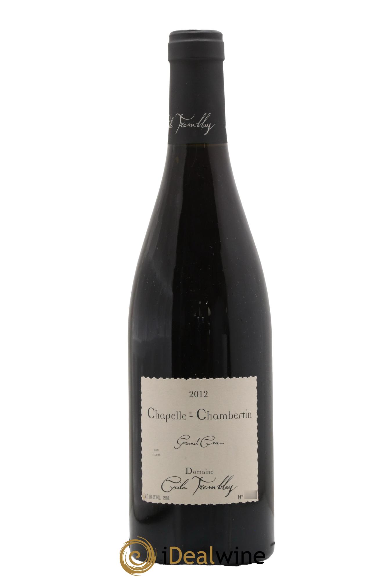 Chapelle-Chambertin Grand Cru Cécile Tremblay 2012 - Lot de 1 bouteille - 0