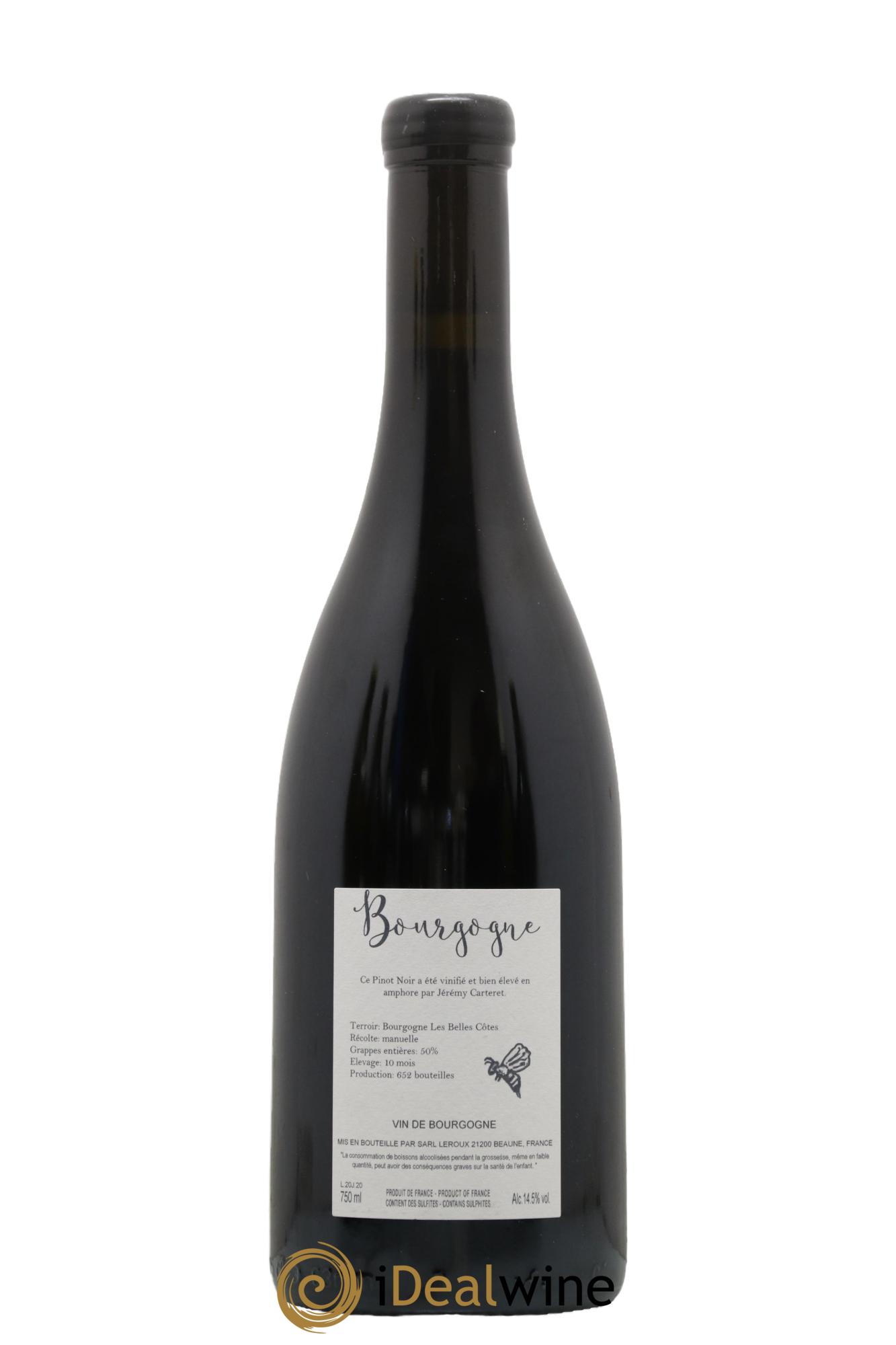 Bourgogne Les Belles Côtes Jérémy Carteret Belles Côtes Carteret 2020 - Lot de 1 bouteille - 1