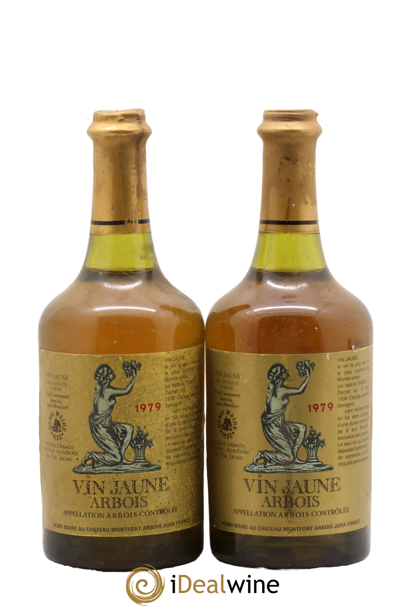 Arbois Vin Jaune Henri-Maire 1979 - Lot de 2 clavelins - 0
