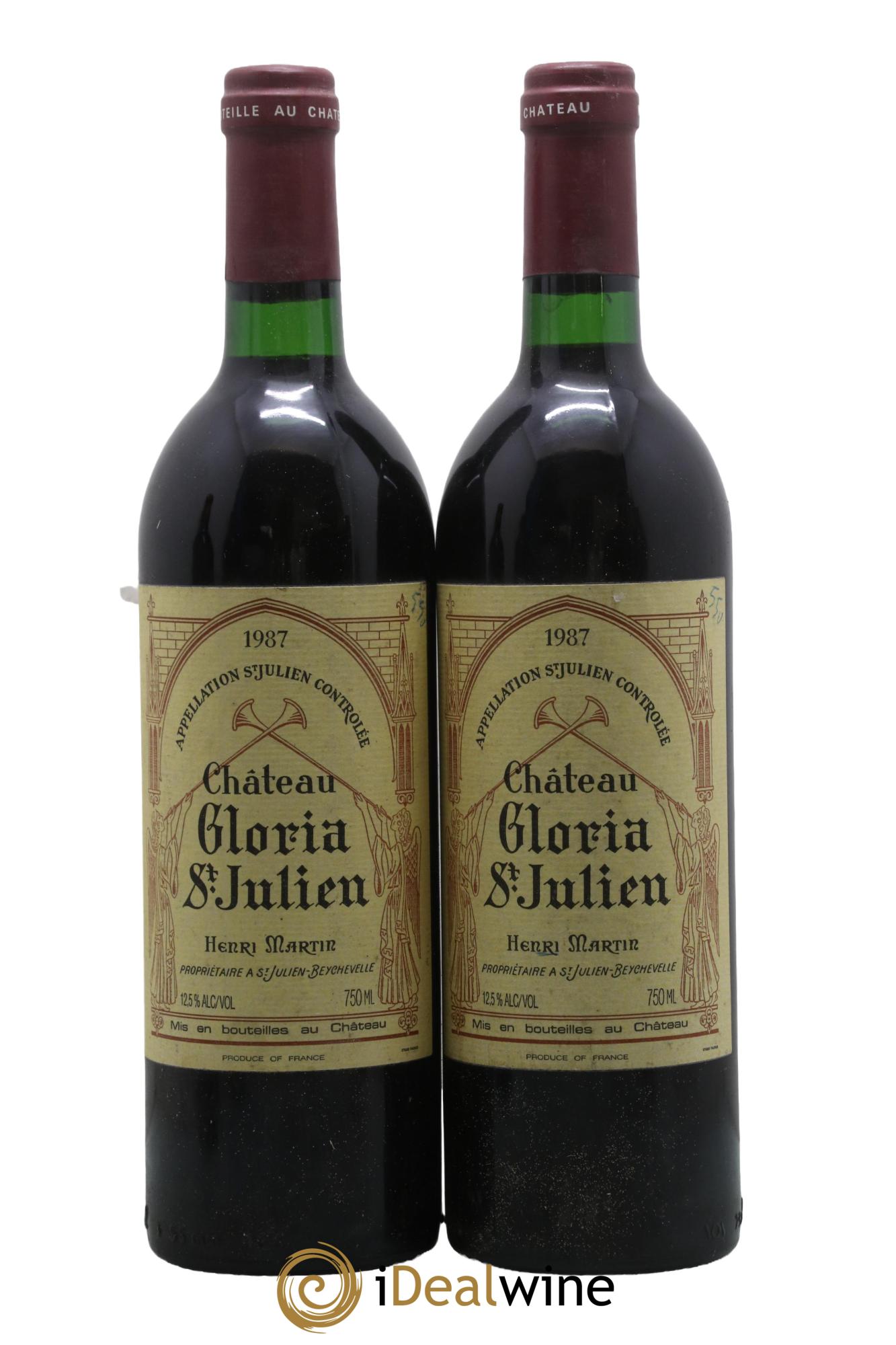 Château Gloria 1987 - Lot de 2 bouteilles - 0
