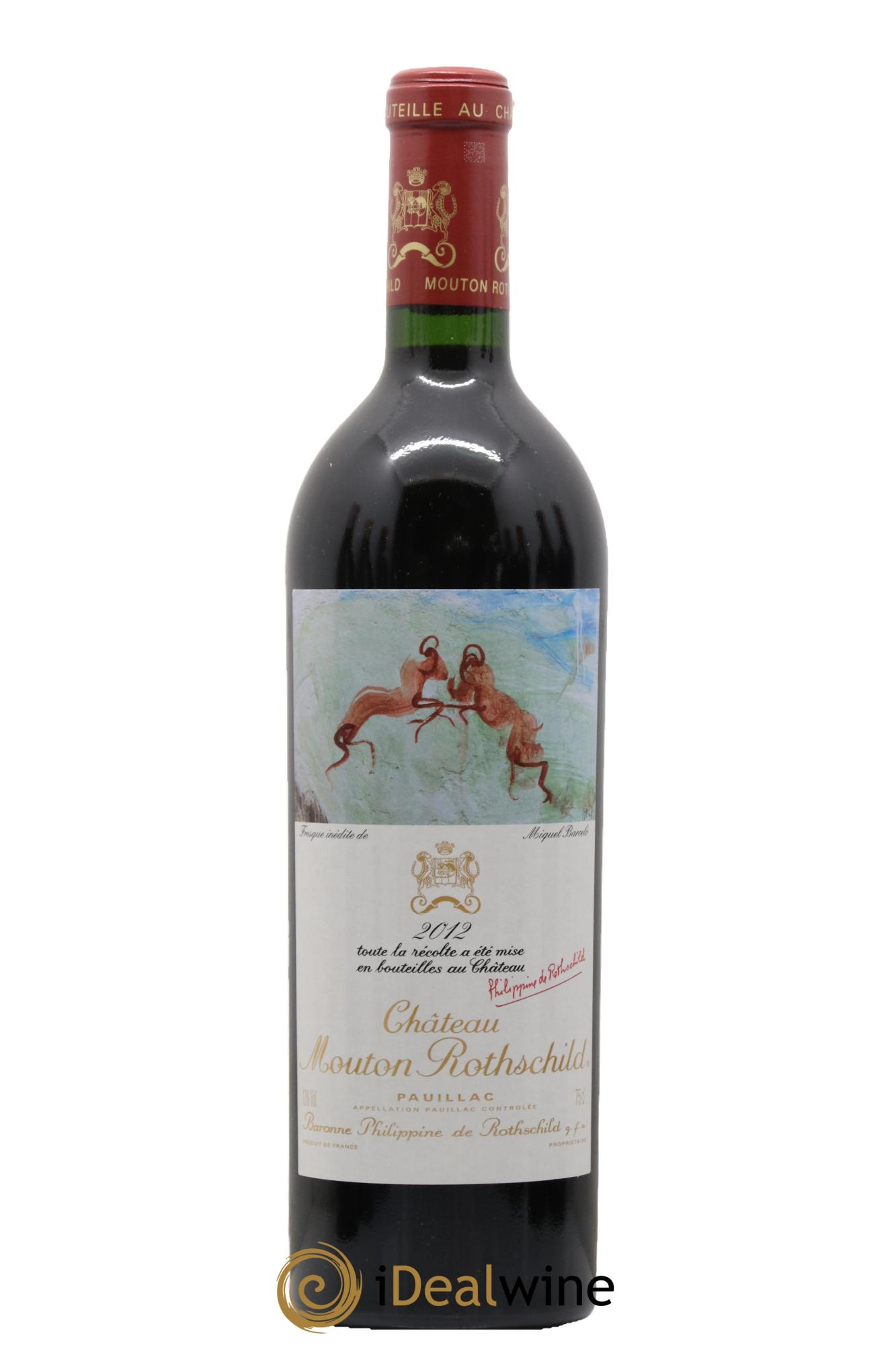 Château Mouton Rothschild 1er Grand Cru Classé 2012 - Lot de 1 bouteille - 0