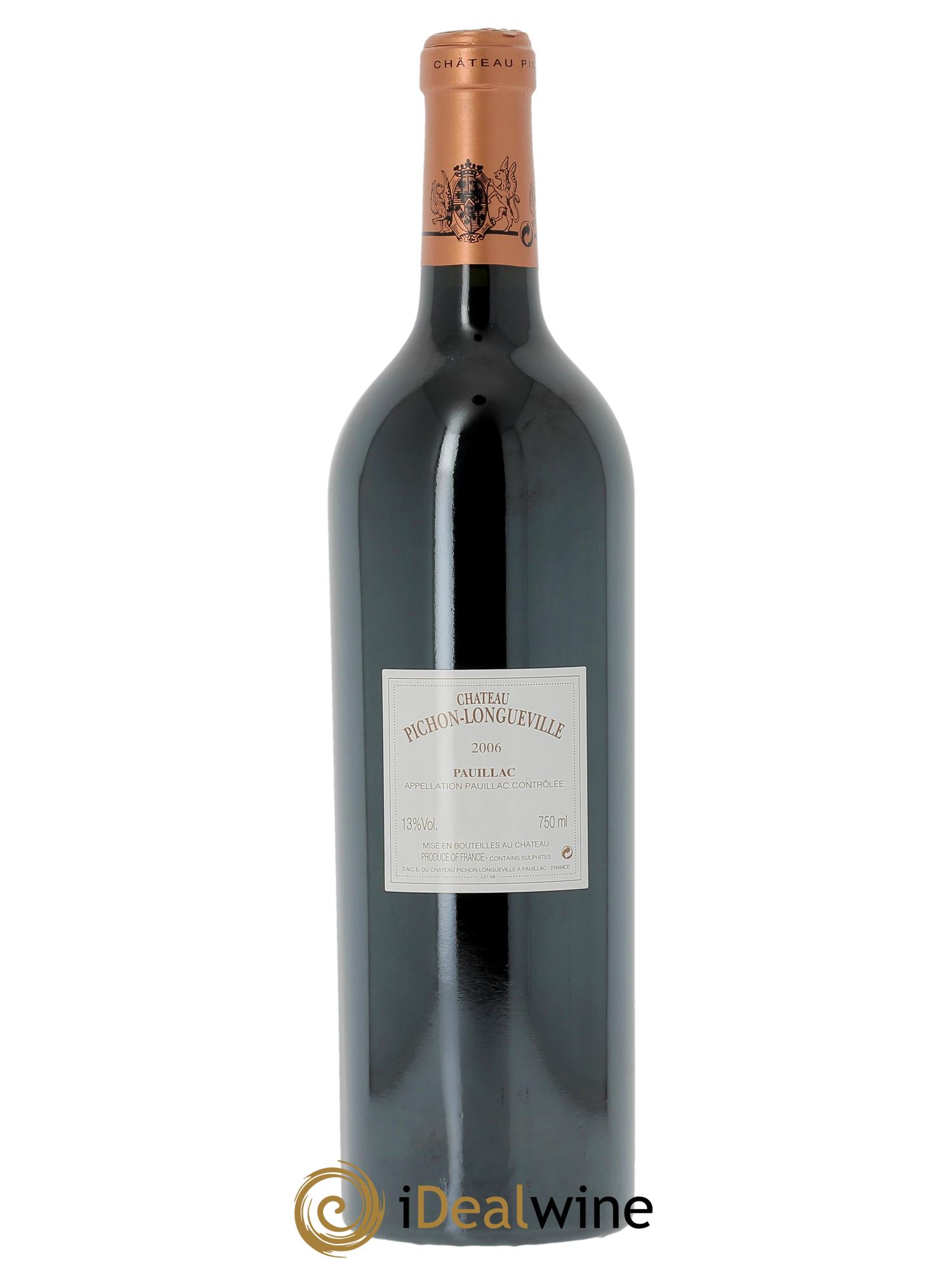 Pichon Longueville Baron 2ème Grand Cru Classé (CBO à partir de 6 bts) 2006 - Lot de 1 bouteille - 1