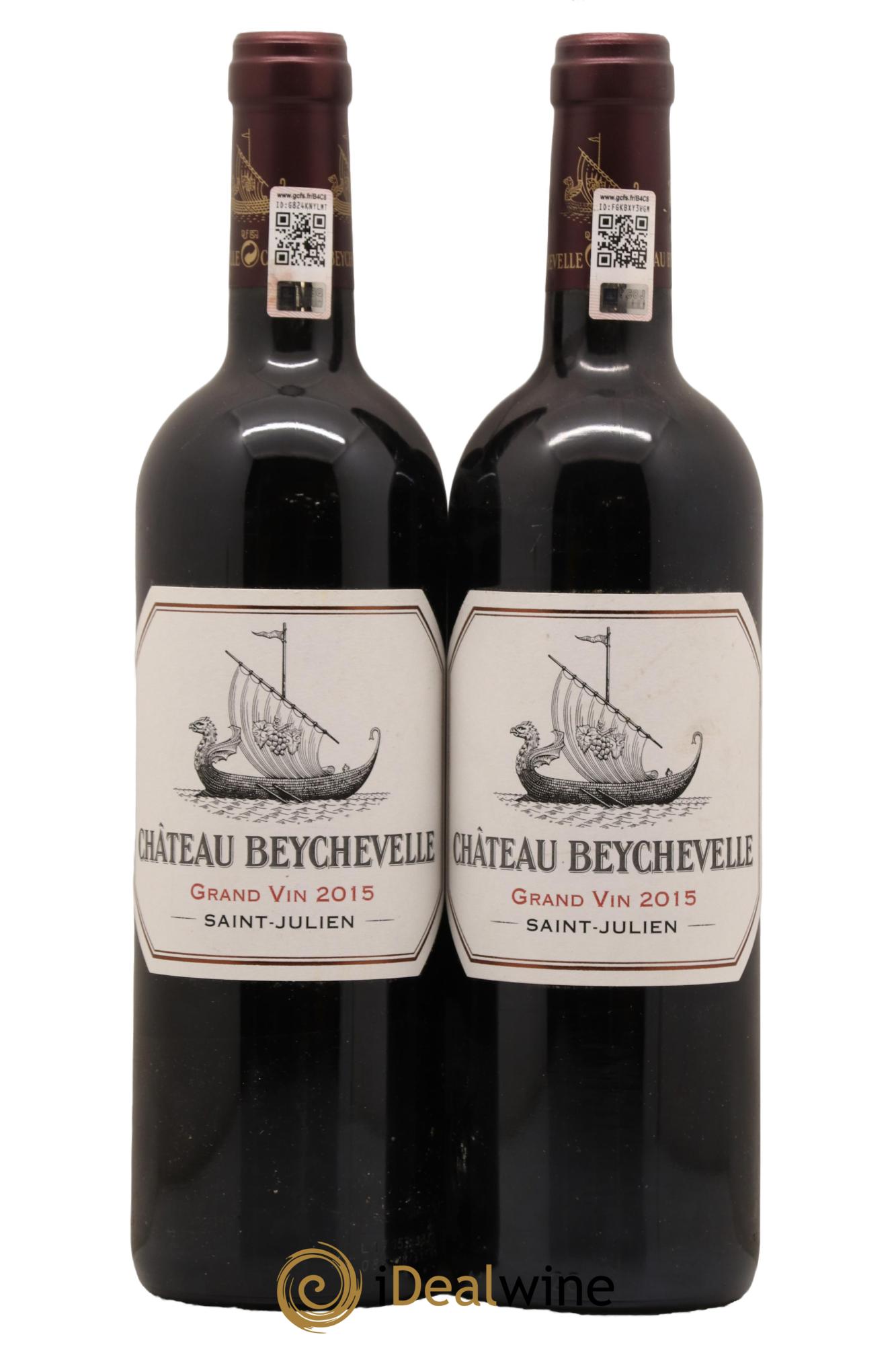 Château Beychevelle 4ème Grand Cru Classé 2015 - Lot de 2 bouteilles - 0