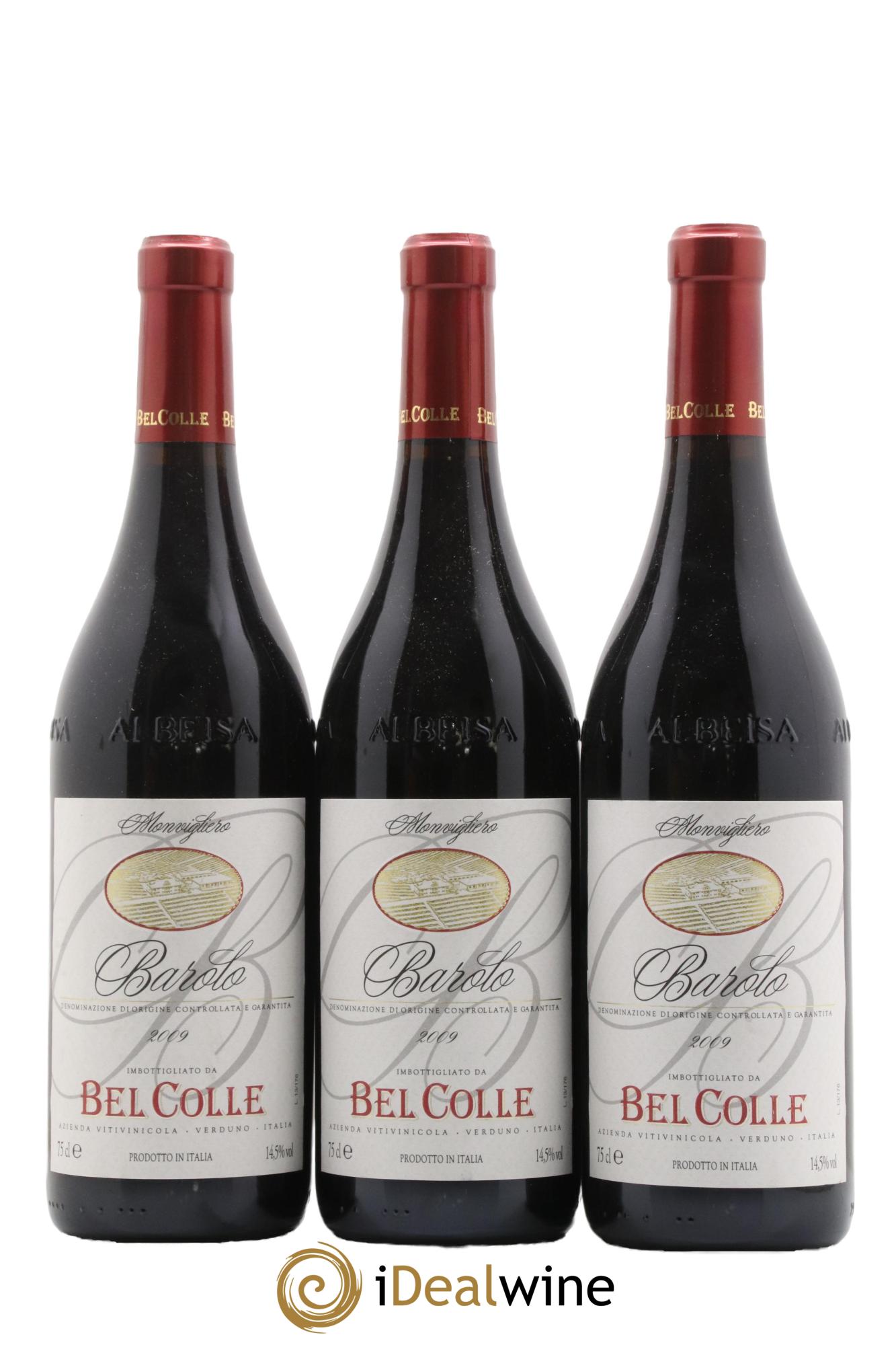 Barolo Monvigliero Belcolle 2009 - Lot de 3 bouteilles - 0