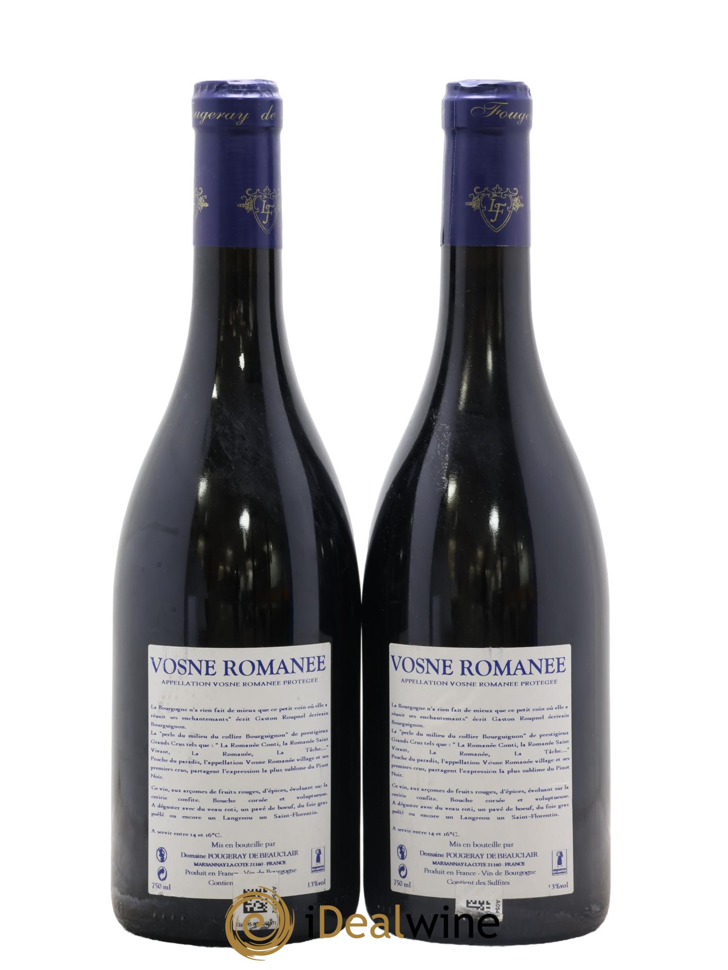 Vosne-Romanée Les Damodes Fougeray de Beauclair (Domaine) 2013 - Lotto di 2 bottiglie - 1