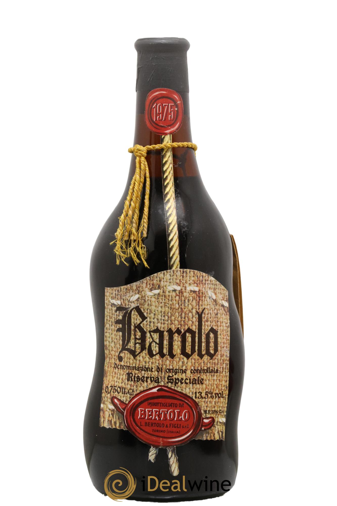 Barolo Riserva Speciale Bertolo 1975 - Lot de 1 bouteille - 0