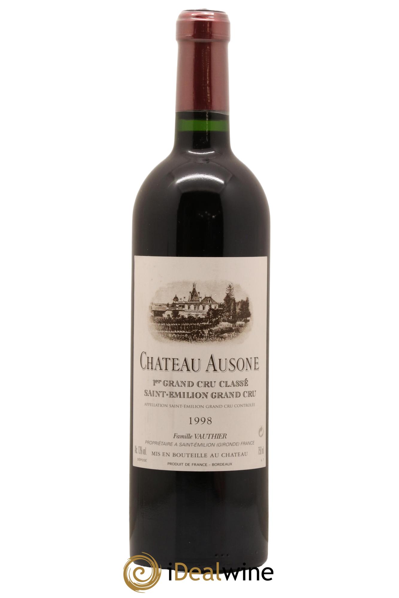 Château Ausone 1er Grand Cru Classé A 1998 - Lot de 1 bouteille - 0