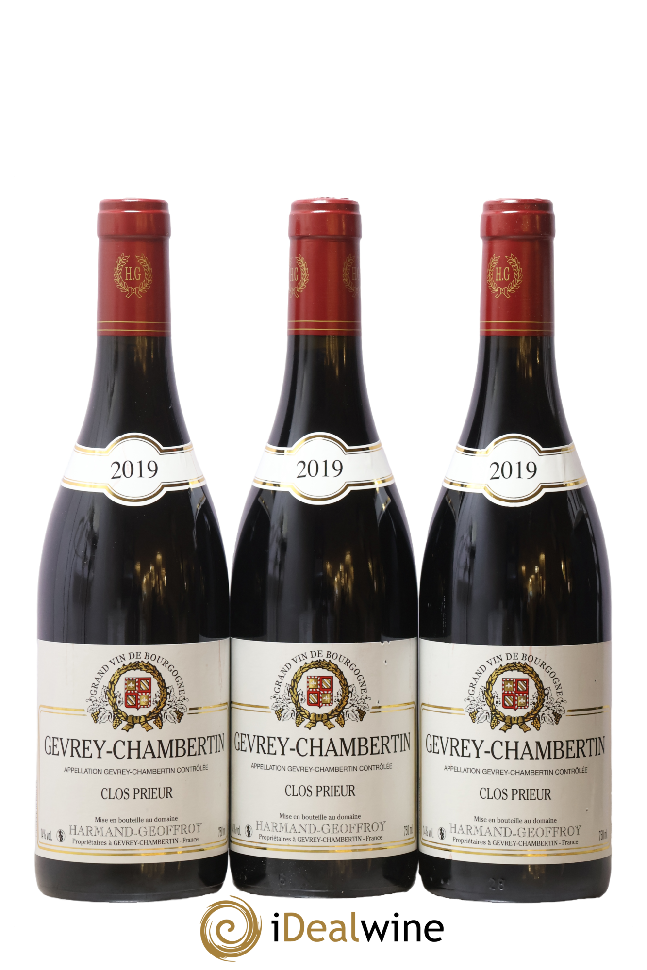 Gevrey-Chambertin Clos Prieur Harmand-Geoffroy (Domaine) 2019 - Lot de 3 bouteilles - 0