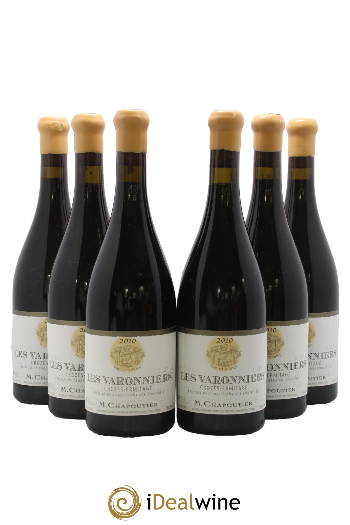 Crozes-Hermitage Les Varonniers Chapoutier 2010 - Lot de 6 bouteilles - 0