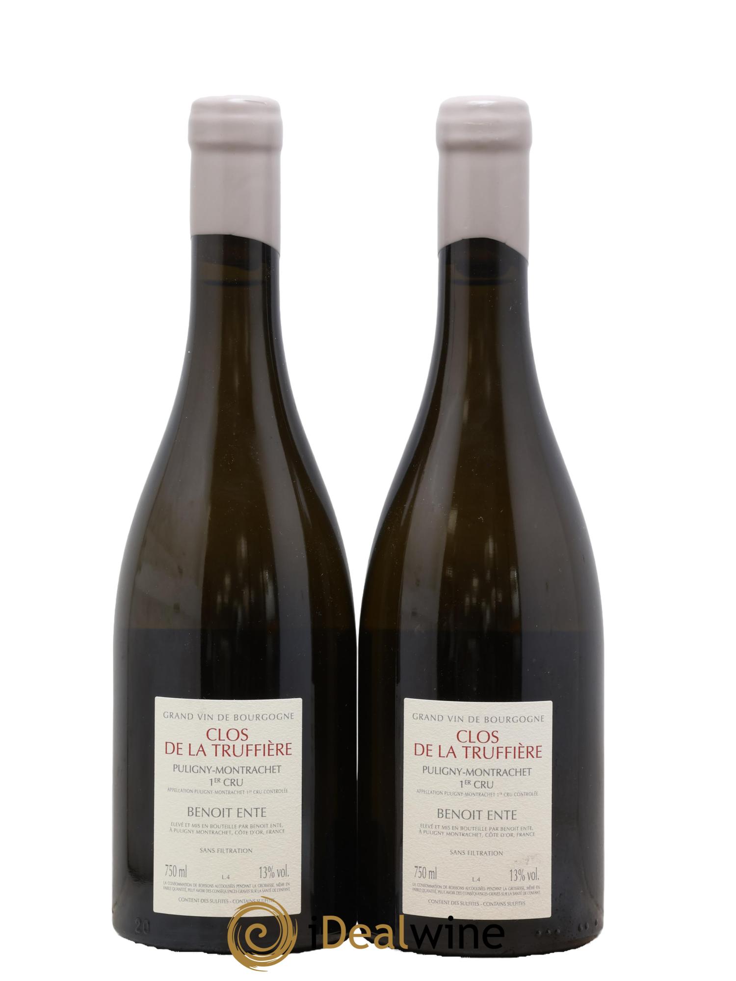 Puligny-Montrachet 1er Cru Clos de la Truffière Benoit Ente 2019 - Lot de 2 bouteilles - 1