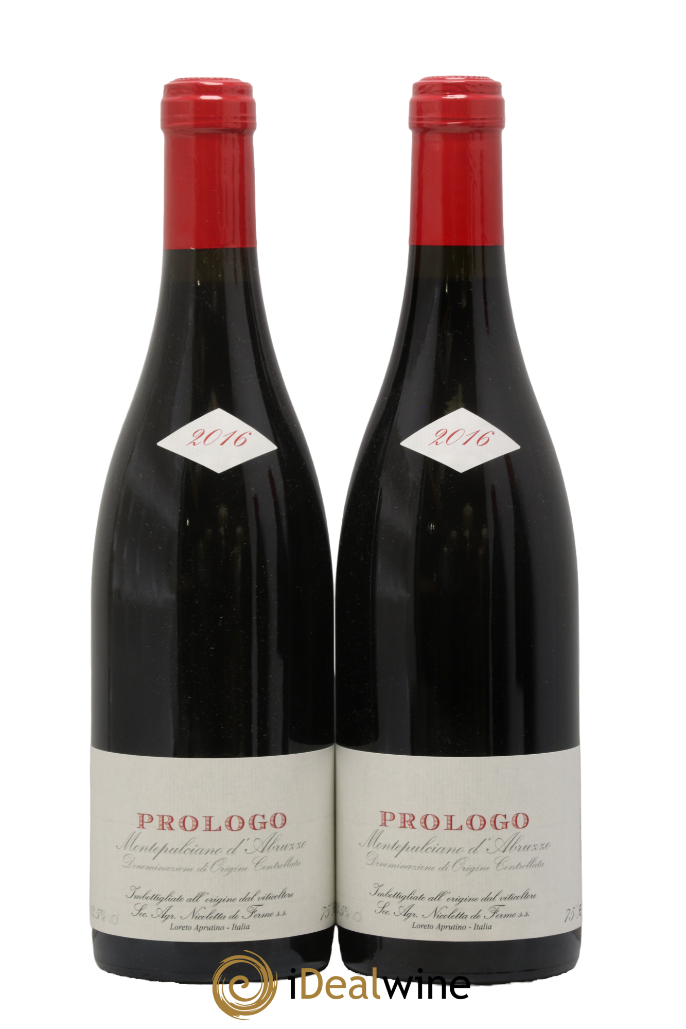 Montepulciano d'Abruzzo Prologo De Fermo 2016 - Lot of 2 bottles - 0
