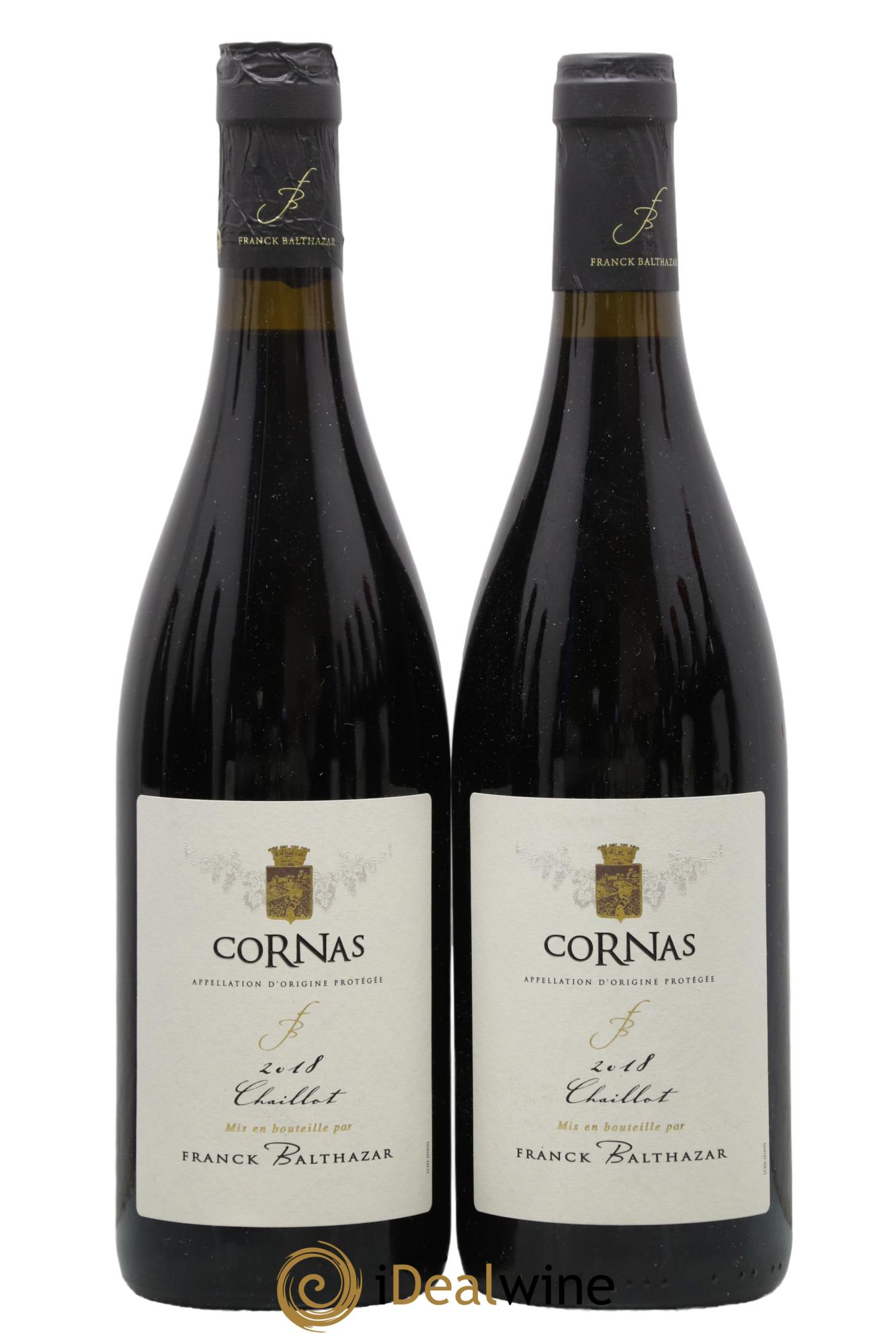 Cornas Chaillot Franck Balthazar (Domaine) 2018 - Lot de 2 bouteilles - 0