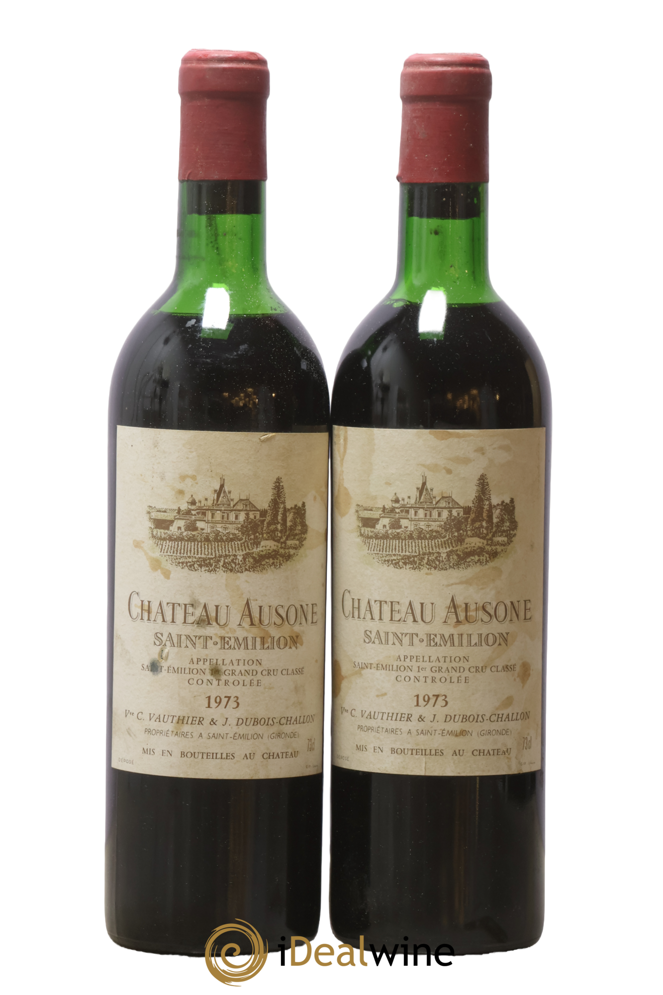 Château Ausone 1er Grand Cru Classé A 1973 - Lot de 2 bouteilles - 0