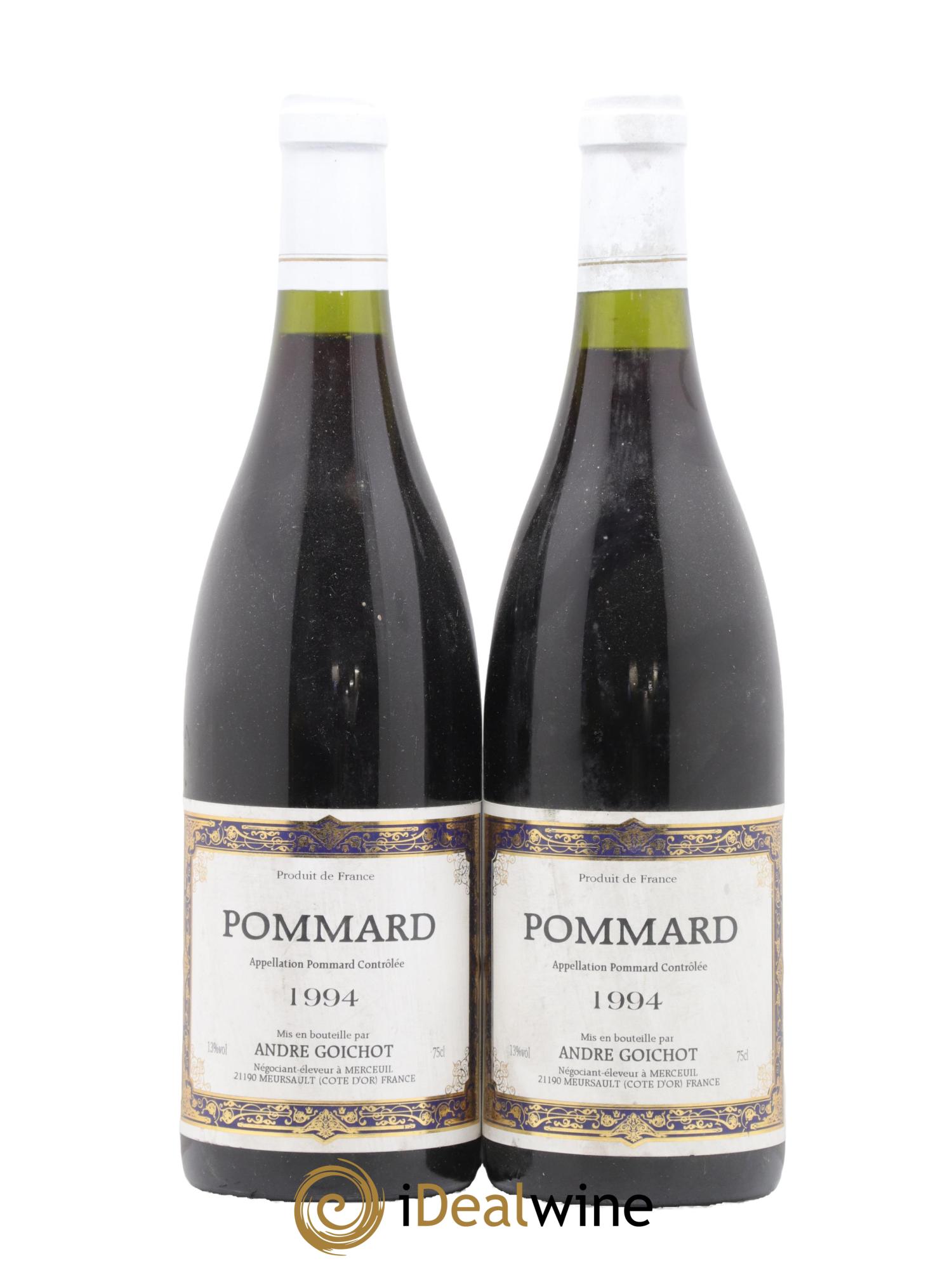 Pommard Maison André Goichot 1994 - Lot de 2 bouteilles - 0