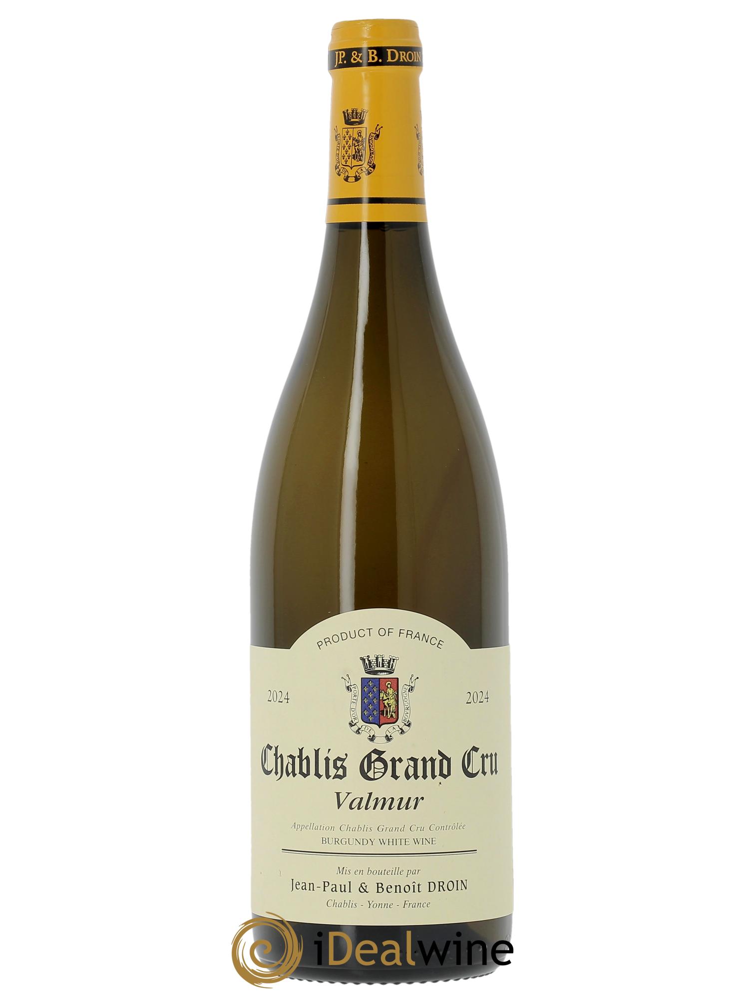 Chablis Grand Cru Valmur Jean-Paul & Benoît Droin (Domaine)  2024 - Lotto di 1 bottiglia - 0