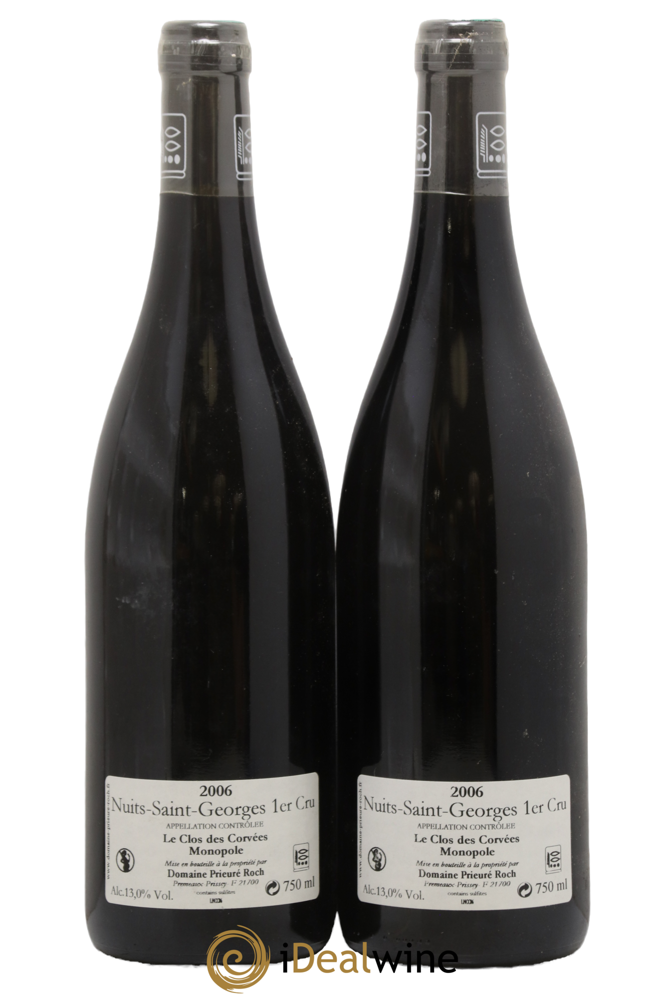 Nuits-Saint-Georges 1er Cru Le Clos des Corvées Prieuré Roch 2006 - Lot de 2 bouteilles - 1