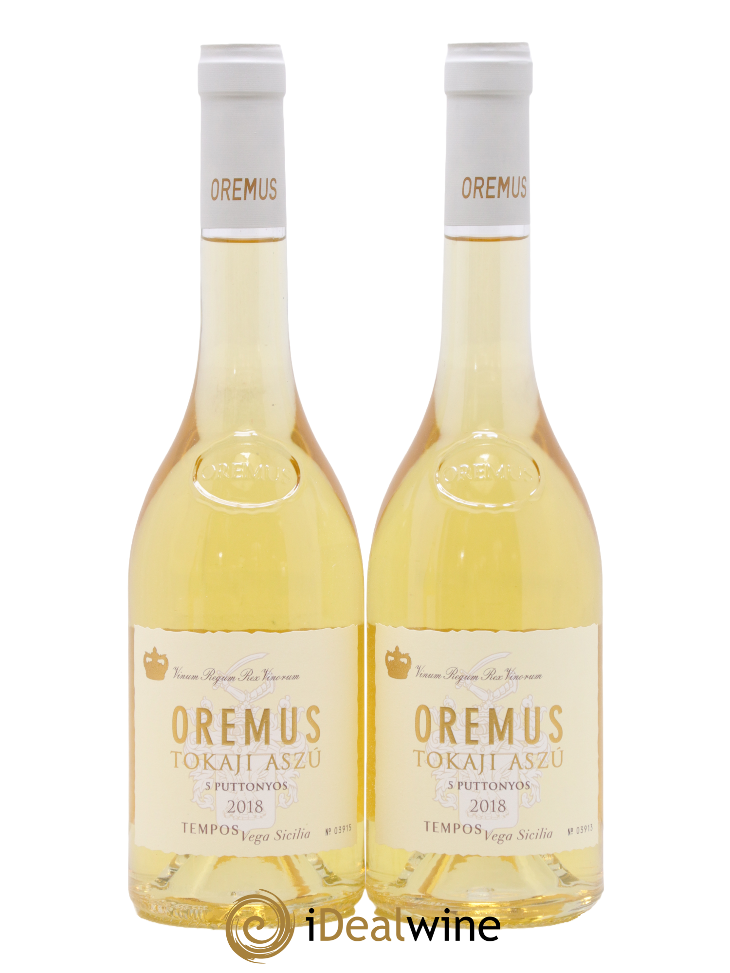 Tokaj Aszu 5 Puttonyos Oremus by Vega Sicilia 2018 - Lot de 2 format 50cls - 0