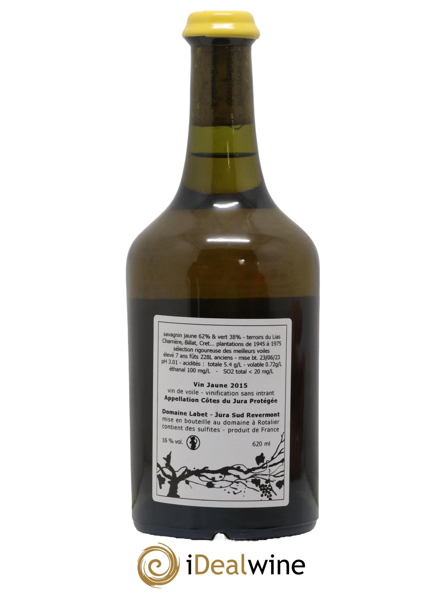 Côtes du Jura Vin Jaune Romain - Julien  - Charline Labet 2015 - Lot de 1 clavelin - 1