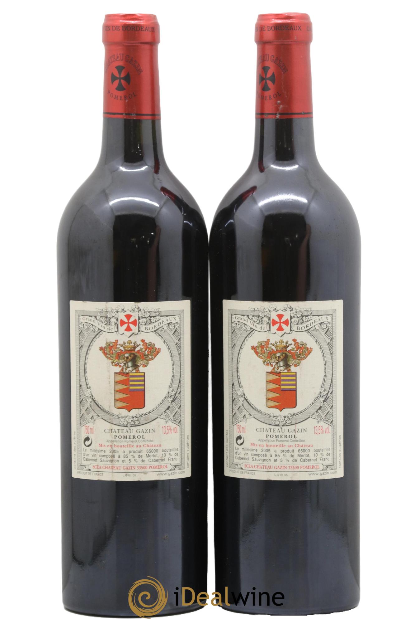 Château Gazin 2005 - Lot de 2 bouteilles - 1