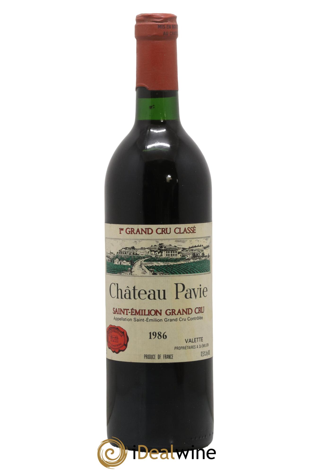 Château Pavie 1er Grand Cru Classé A 1986 - Lot de 1 bouteille - 0