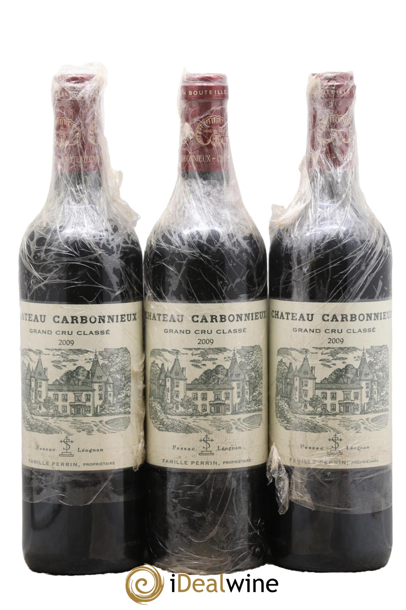 Château Carbonnieux Cru Classé de Graves 2009 - Lot of 3 bottles - 0