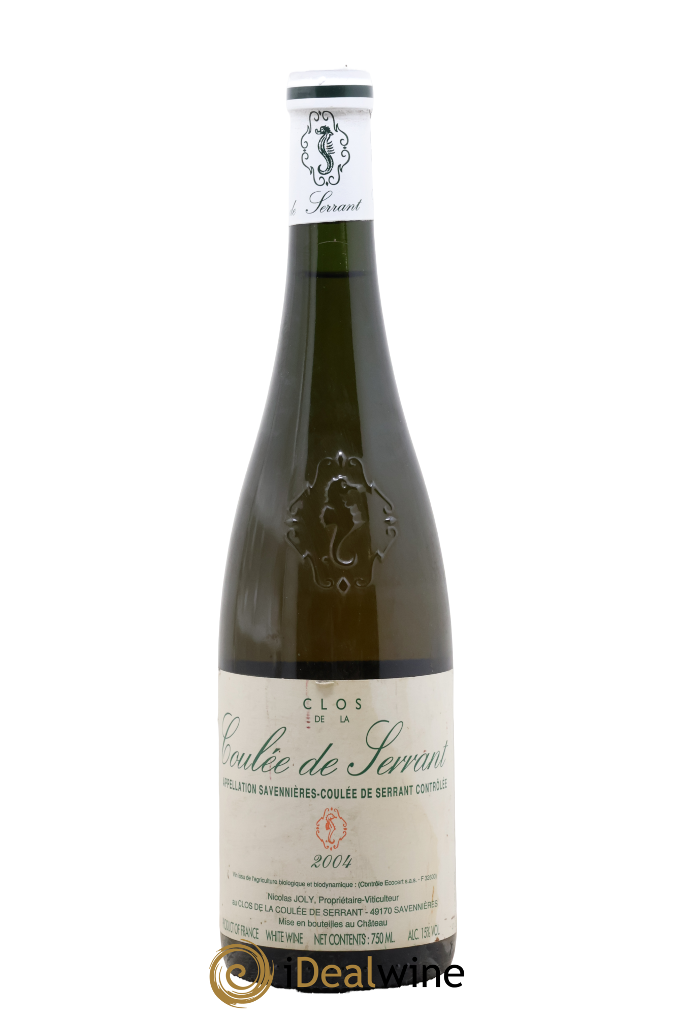 Savennières Clos de la Coulée de Serrant Vignobles de la Coulée de Serrant - Nicolas Joly 2004 - Lot de 1 bouteille - 0