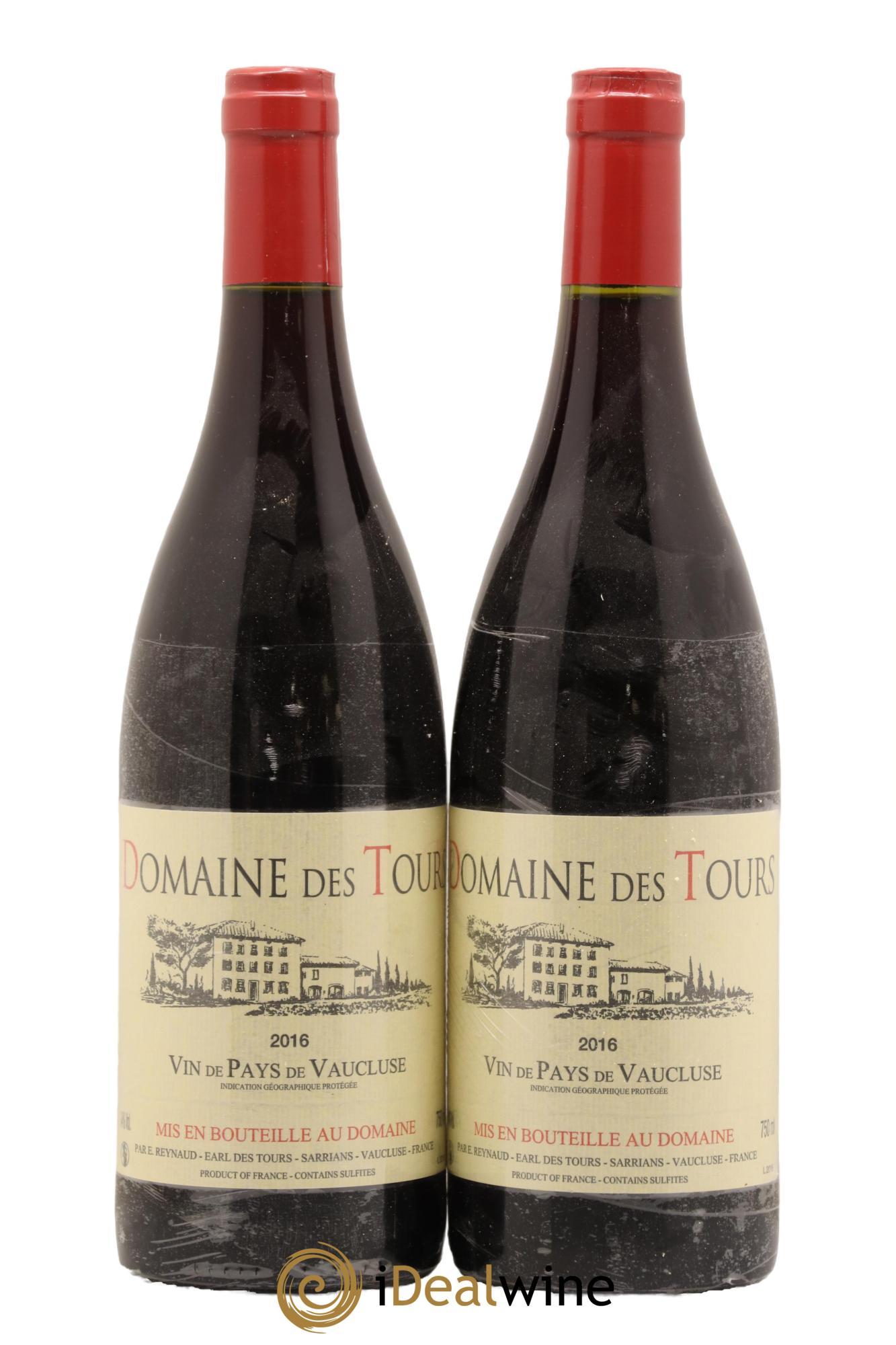 Vaucluse (Vin de Pays de Vaucluse) Domaine des Tours Emmanuel Reynaud 2016 - Lot de 2 bouteilles - 0