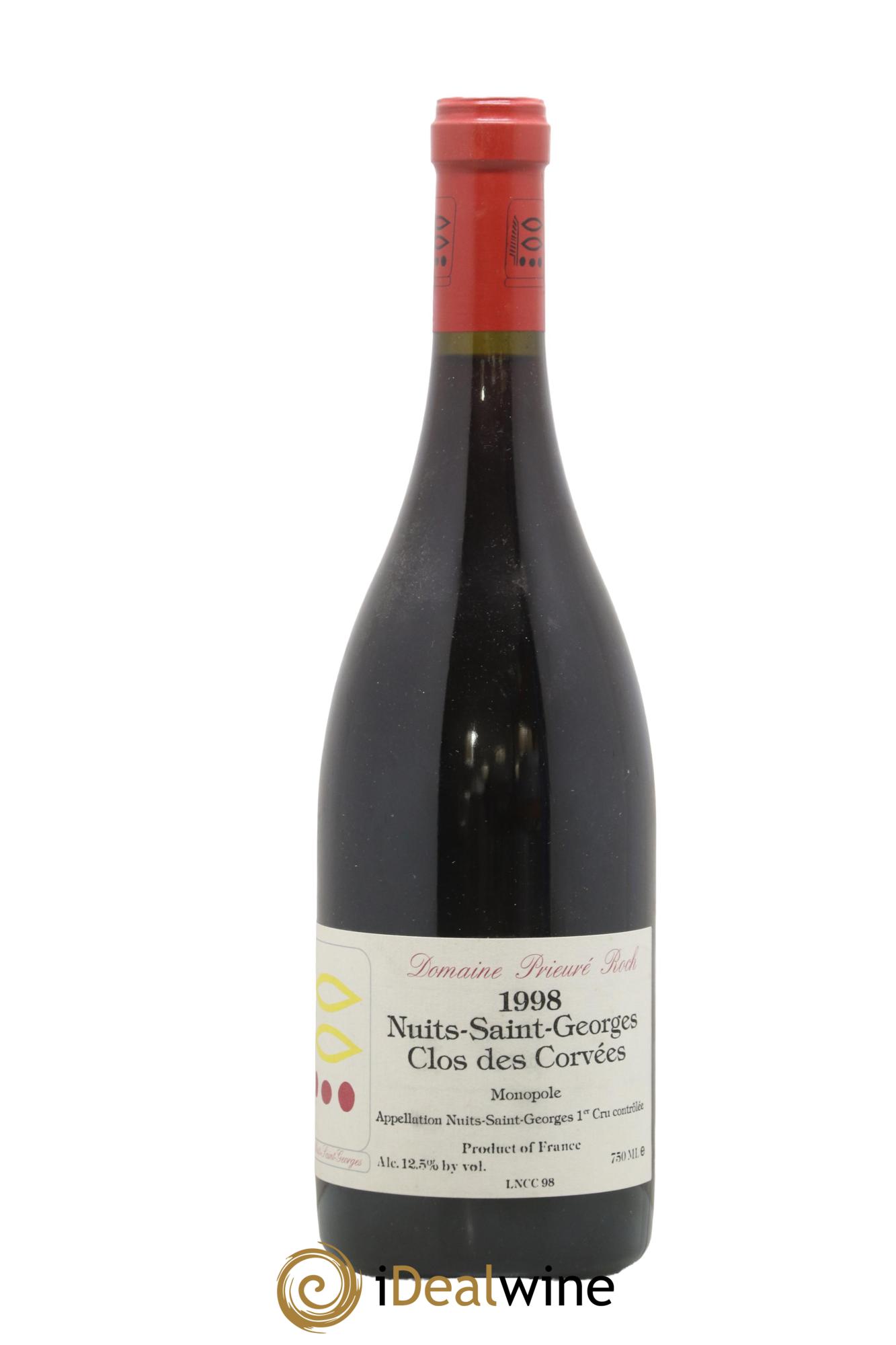 Nuits-Saint-Georges 1er Cru Le Clos des Corvées Prieuré Roch 1998 - Lot de 1 bouteille - 0
