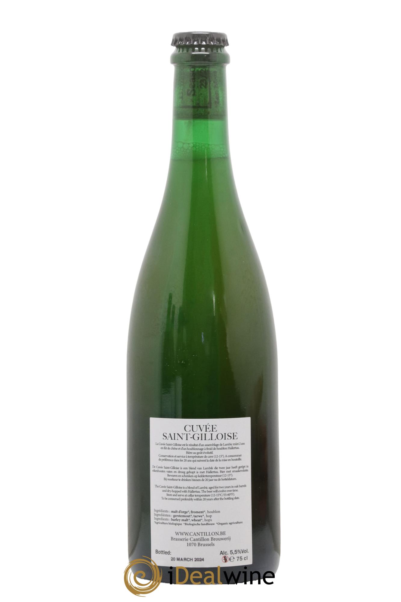 Bière Cuvée Sainte-Gilloise Gueuze Cantillon embouteillé en 2024 - Lot of 1 bottle - 1