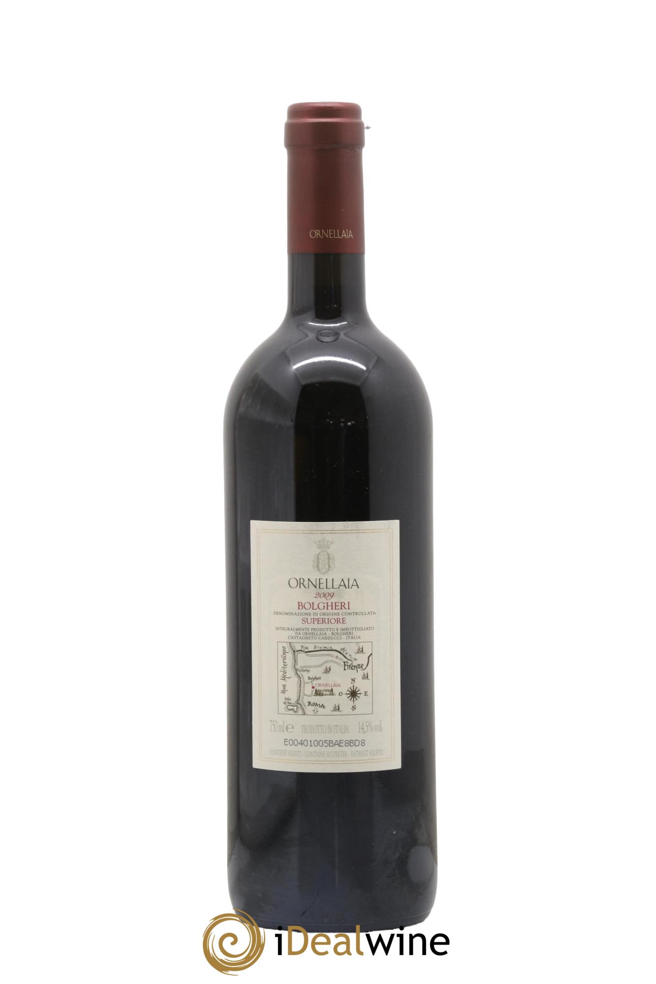 Bolgheri DOC Superiore Ornellaia Tenuta Dell'Ornellaia - Frescobaldi 2009 - Lot de 1 bouteille - 1