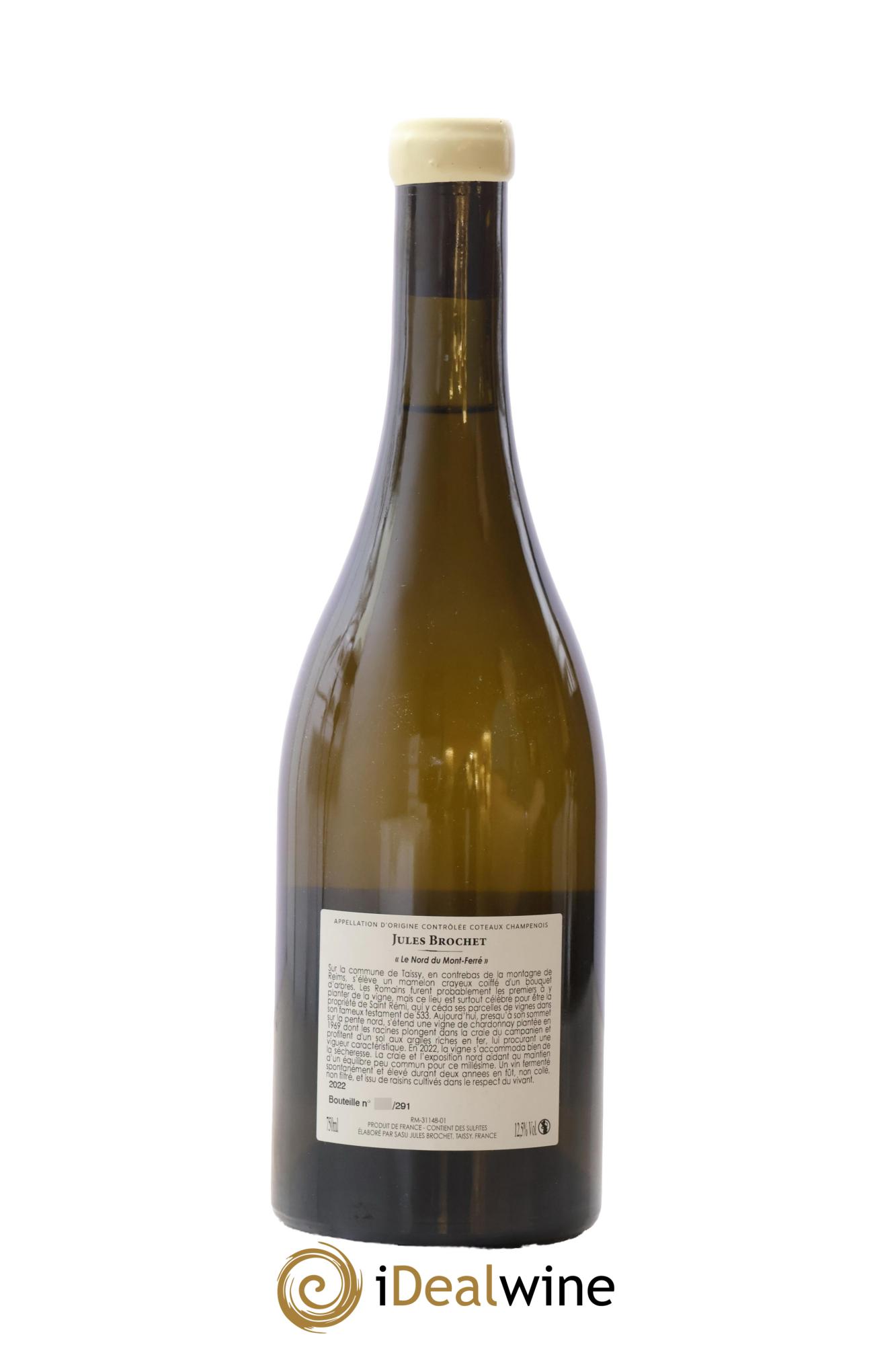 Coteaux Champenois Le Nord du Mont Ferré Jules Brochet 2022 - Lot de 1 bouteille - 1