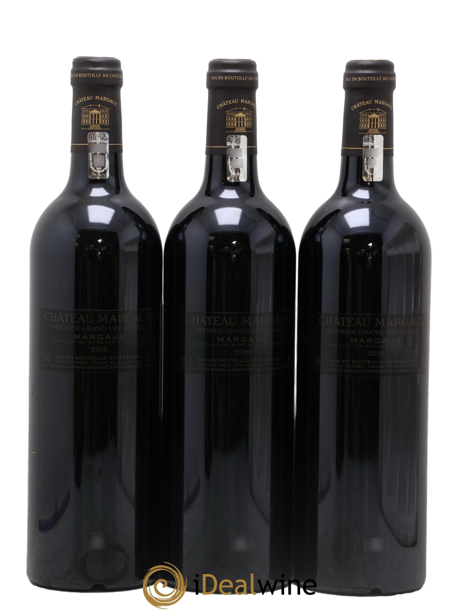 Château Margaux 1er Grand Cru Classé 2016 - Lot of 3 bottles - 1