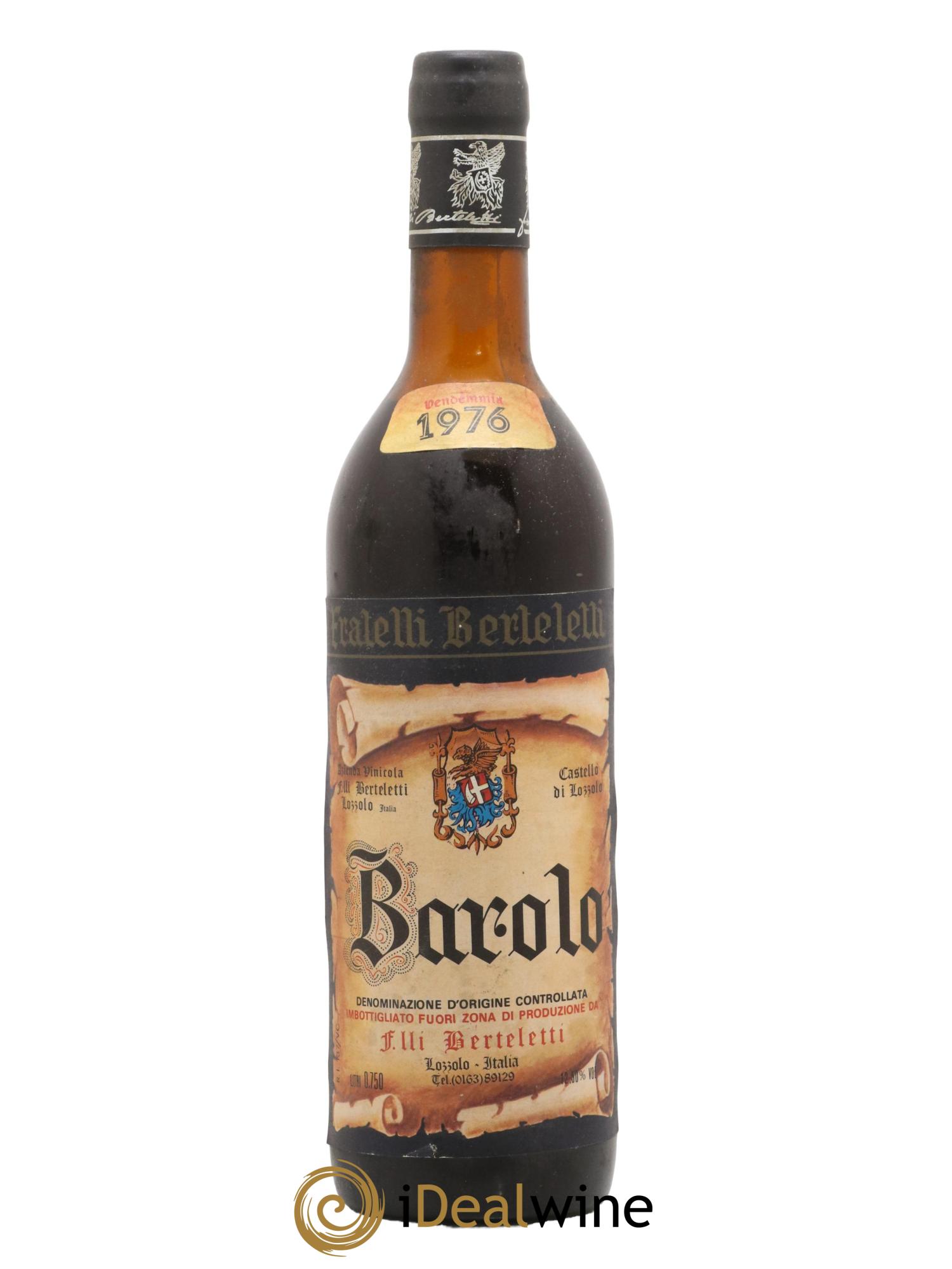 Barolo Berteletti 1976 - Lot de 1 bouteille - 0
