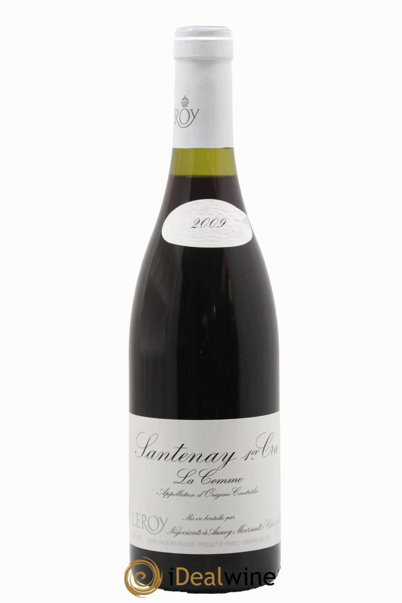 Santenay 1er Cru La Comme Leroy SA 2009 - Lot of 1 bottle - 0