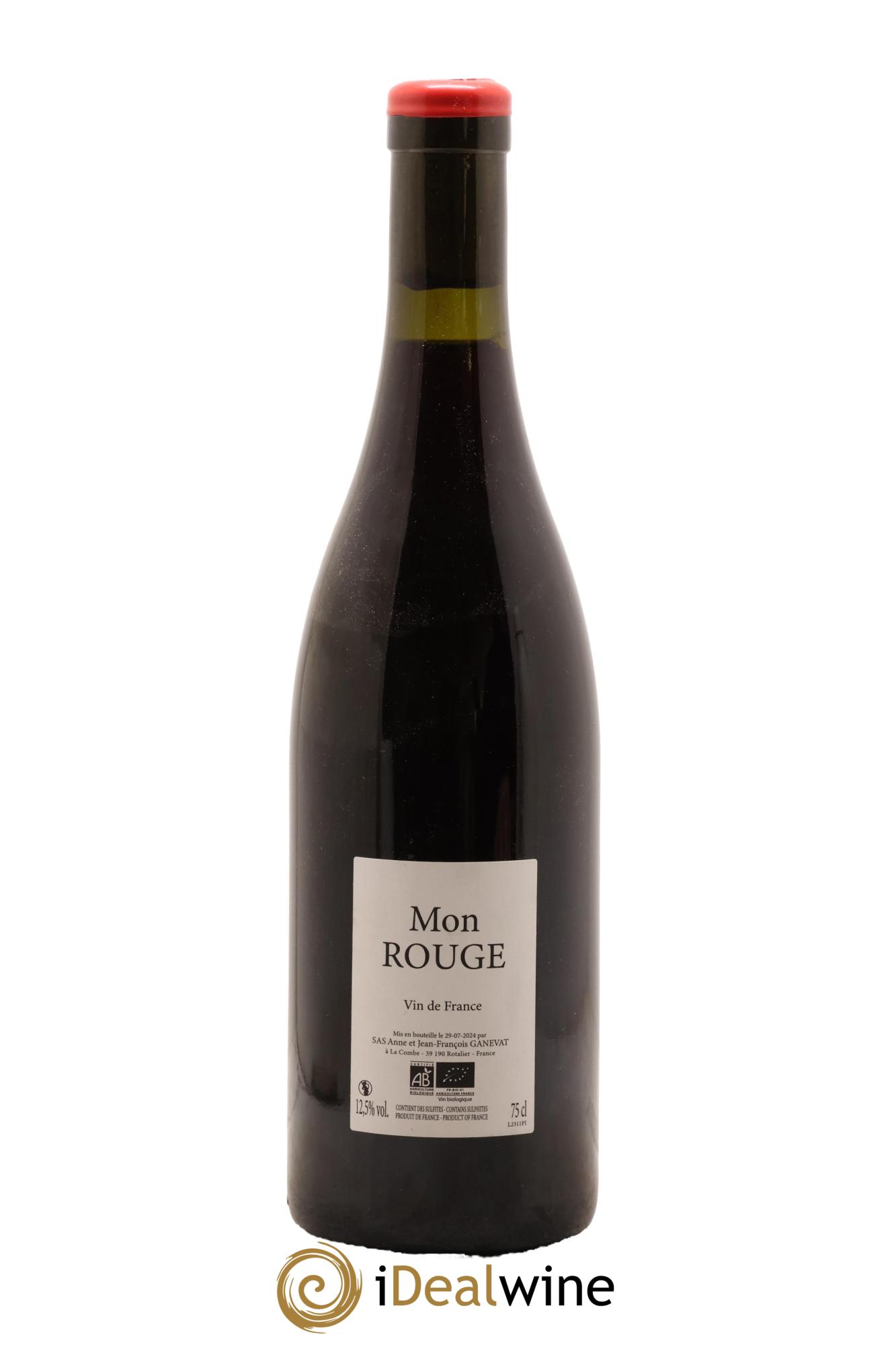 Vin de France Mon Rouge Anne et Jean François Ganevat - Lot de 1 bouteille - 0