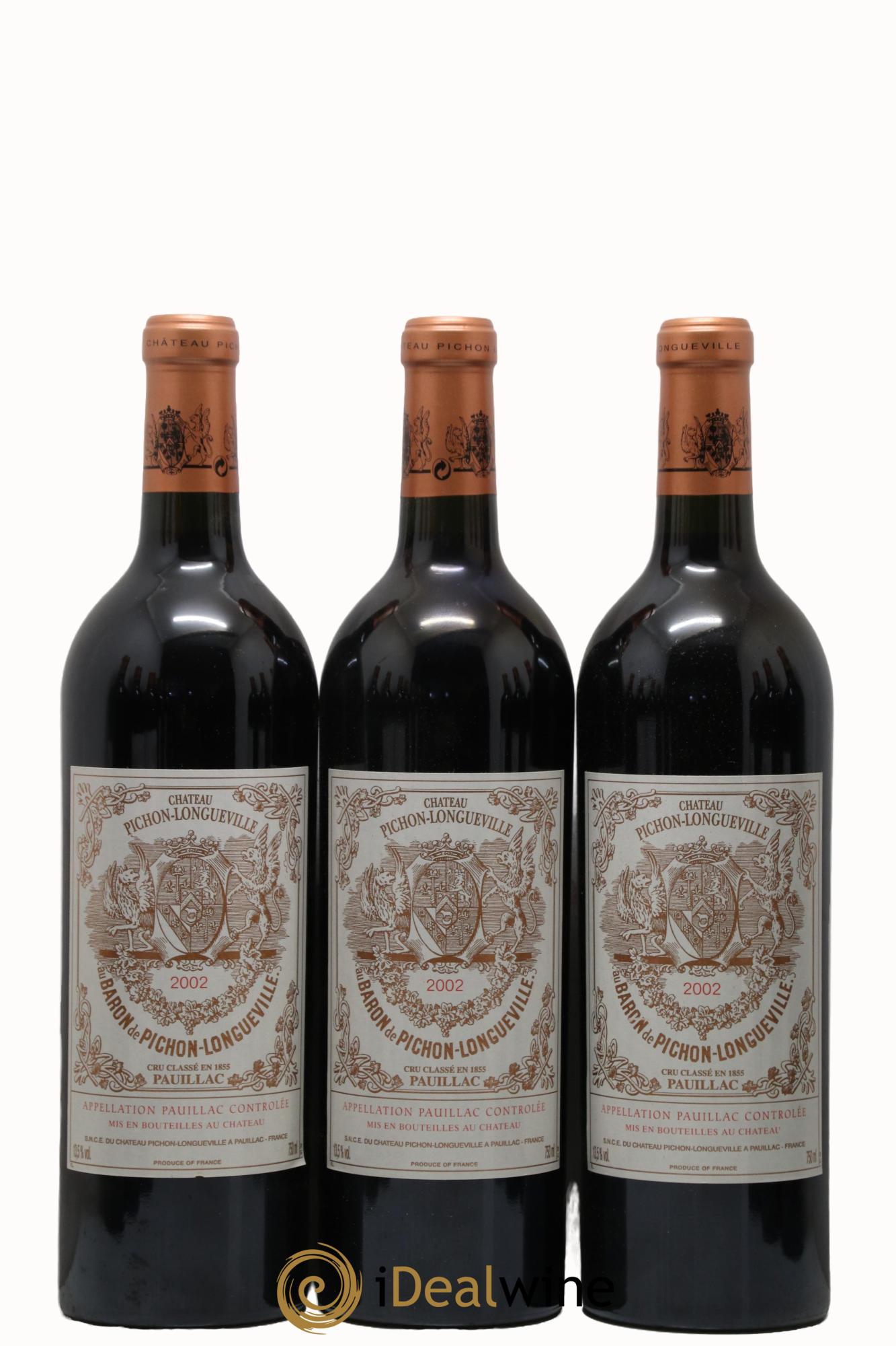Pichon Longueville Baron 2ème Grand Cru Classé 2002 - Lot de 12 bouteilles - 4