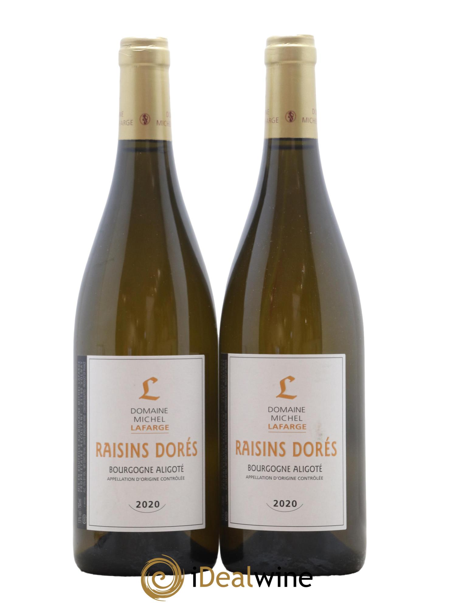 Bourgogne Aligoté Raisins Dorés Lafarge (Domaine) 2020 - Lot de 2 bouteilles - 0