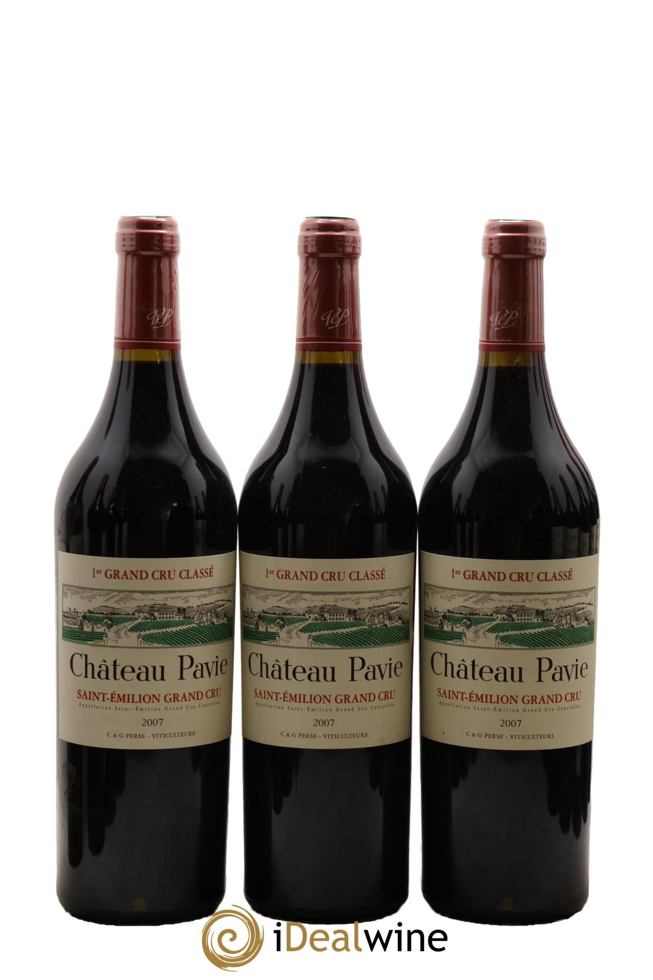 Château Pavie 1er Grand Cru Classé A 2007 - Lot de 12 bouteilles - 1