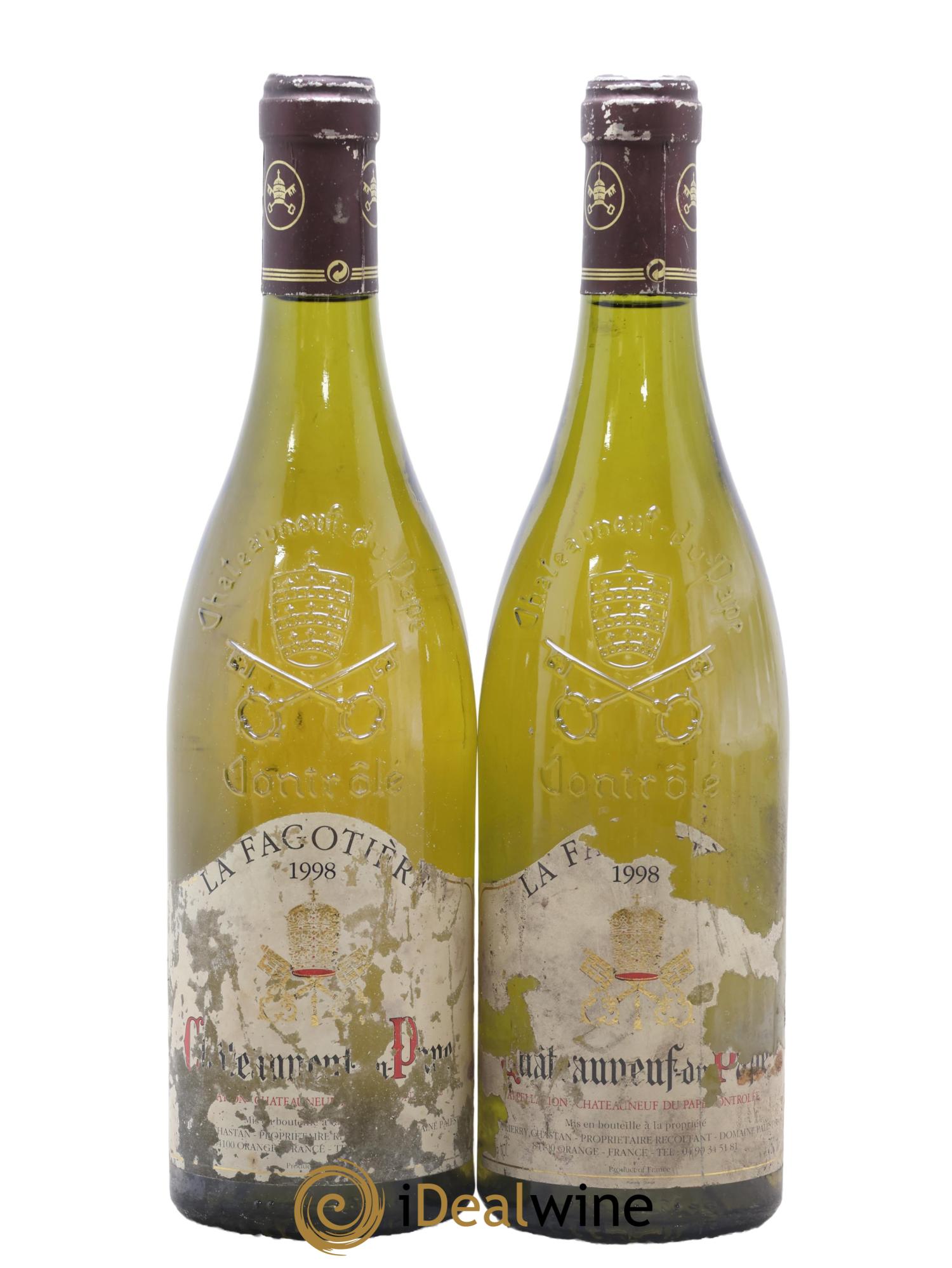 Châteauneuf-du-Pape Domaine De La Fagotière 1998 - Lot de 2 bouteilles - 0
