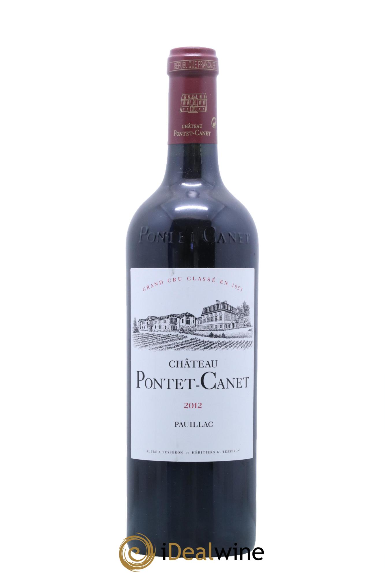 Château Pontet Canet 5ème Grand Cru Classé 2012 - Lot de 1 bouteille - 0