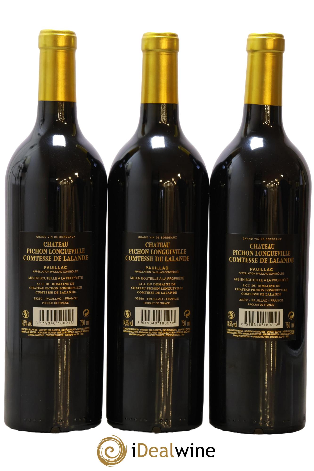 Château Pichon Longueville Comtesse de Lalande 2ème Grand Cru Classé  2018 - Posten von 6 Flaschen - 2