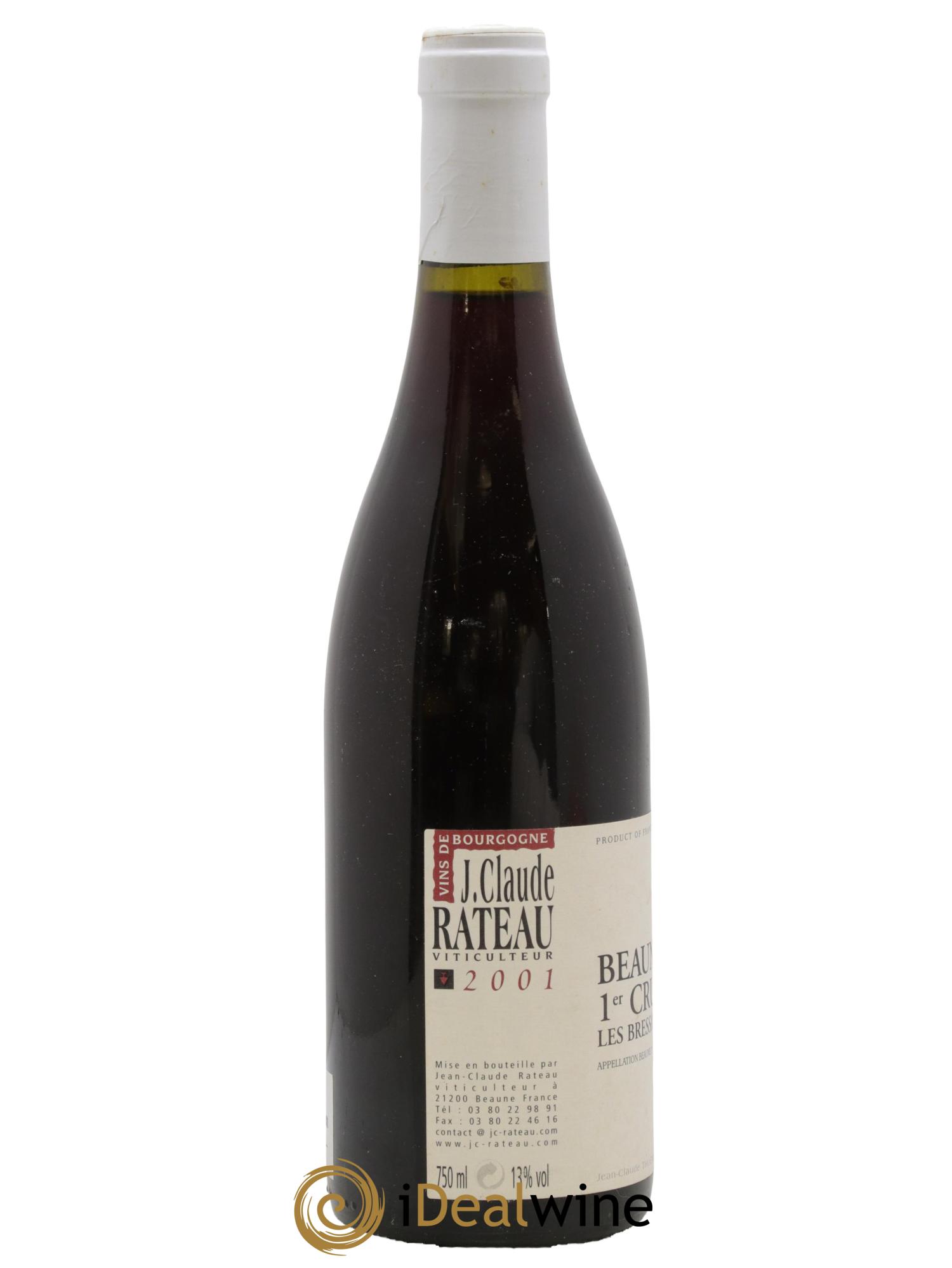 Beaune 1er Cru Bressandes Domaine Jean Claude Rateau 2001 - Lot de 1 bouteille - 1