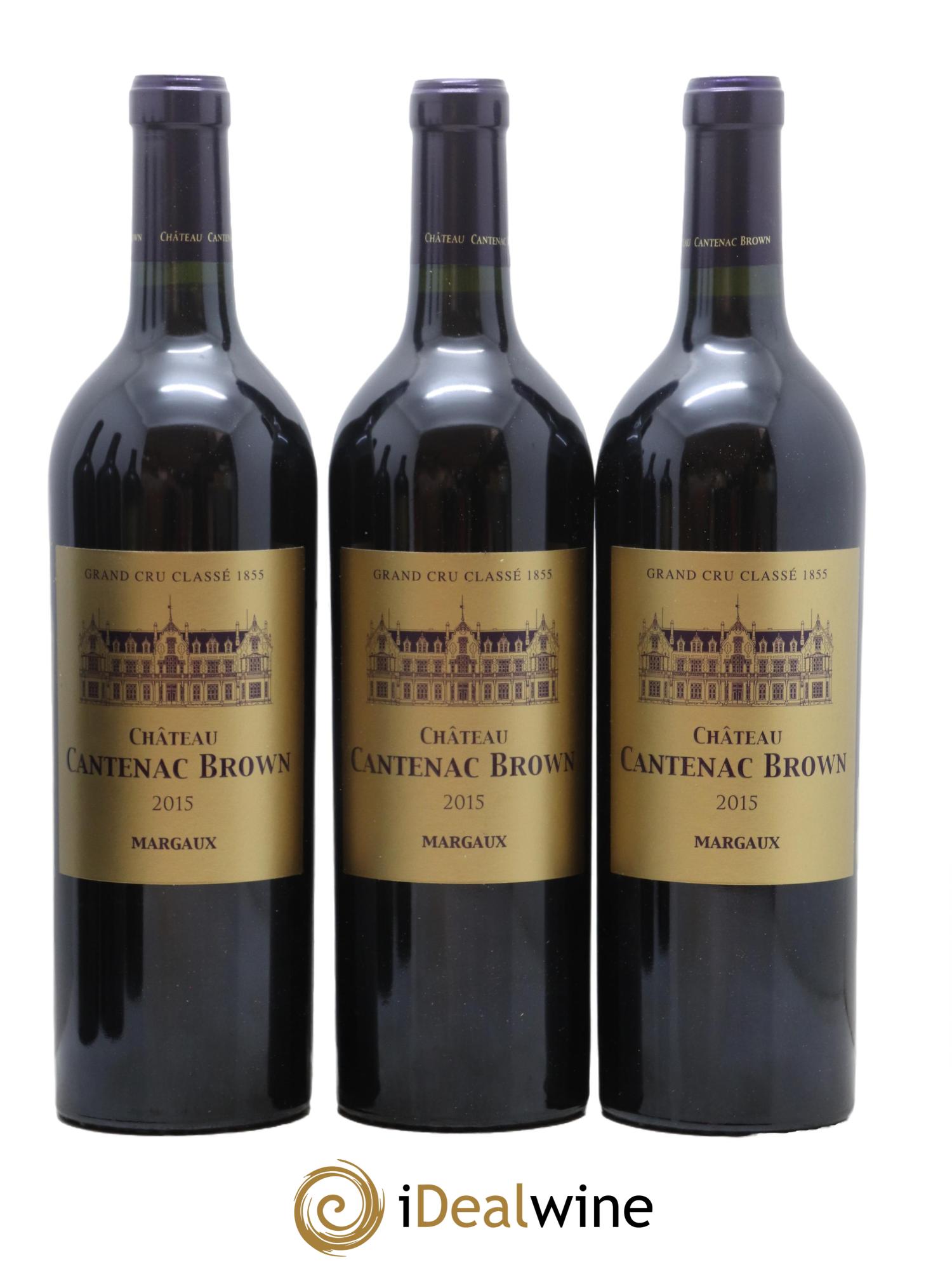 Château Cantenac Brown 3ème Grand Cru Classé  2015 - Posten von 6 Flaschen - 1