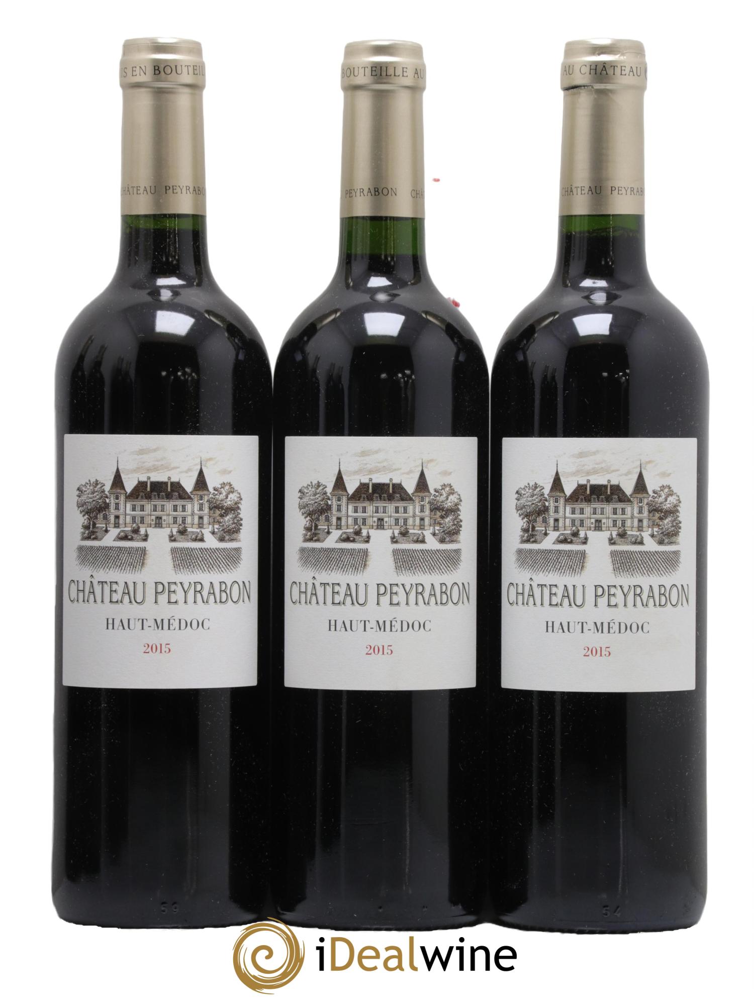 Château Peyrabon Cru Bourgeois 2015 - Lot de 3 bouteilles - 0